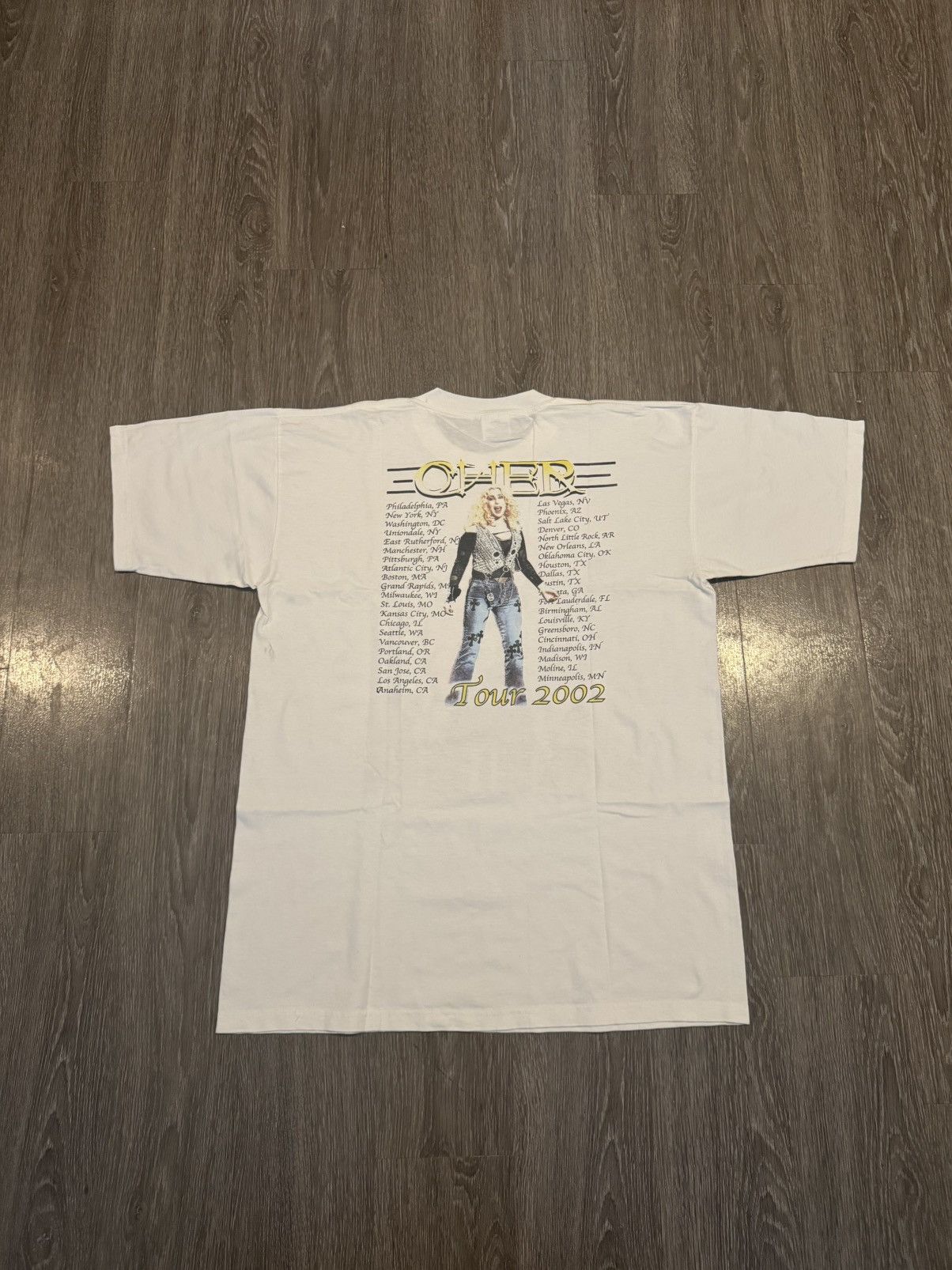 Vintage Cher Chrome Hearts Jeans 2002 Tour Tee XL Size US XL / EU 56 / 4 - 4 Thumbnail