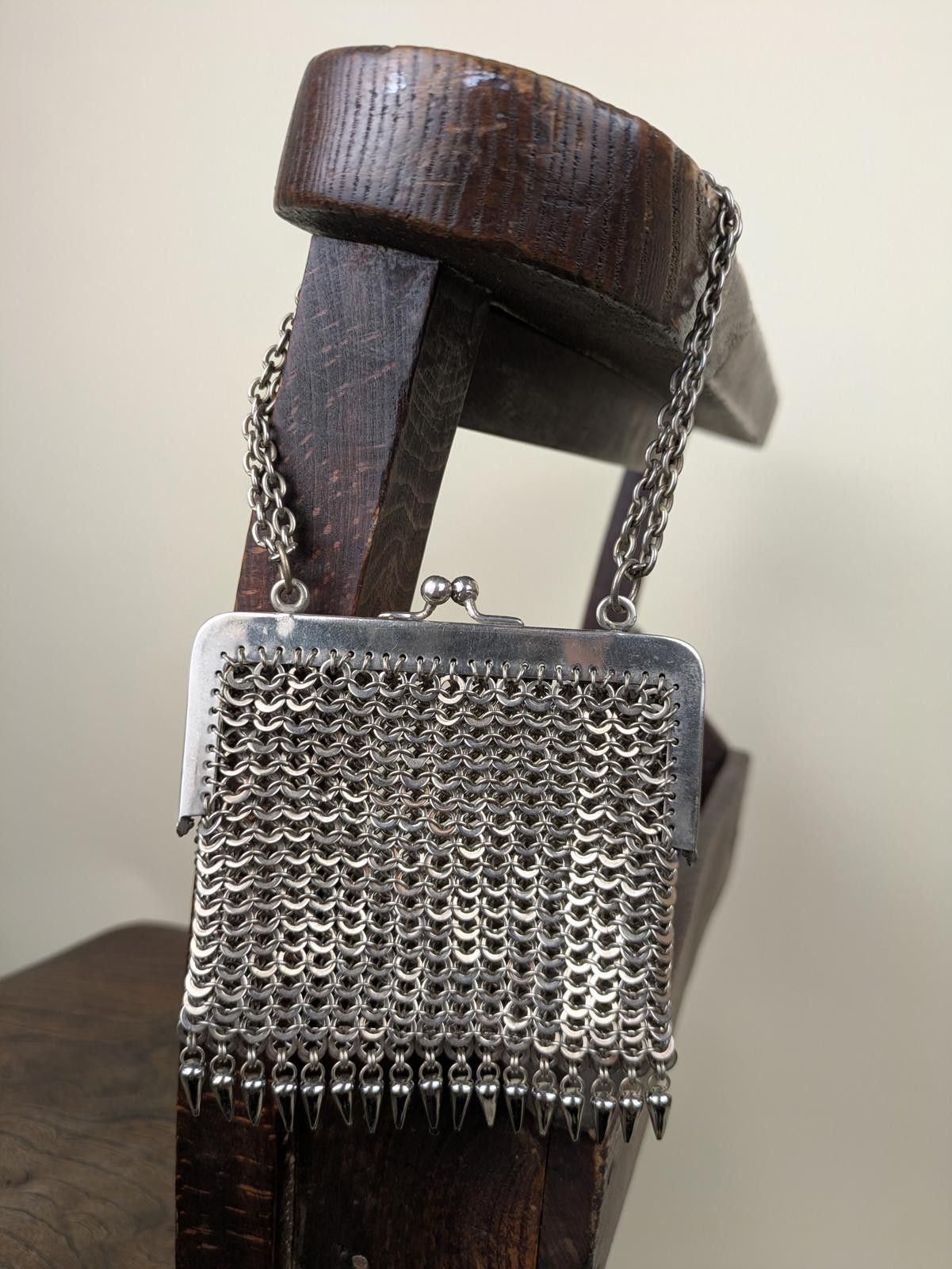 Other 1920's silver chainmail mesh bag Size ONE SIZE - 1 Thumbnail