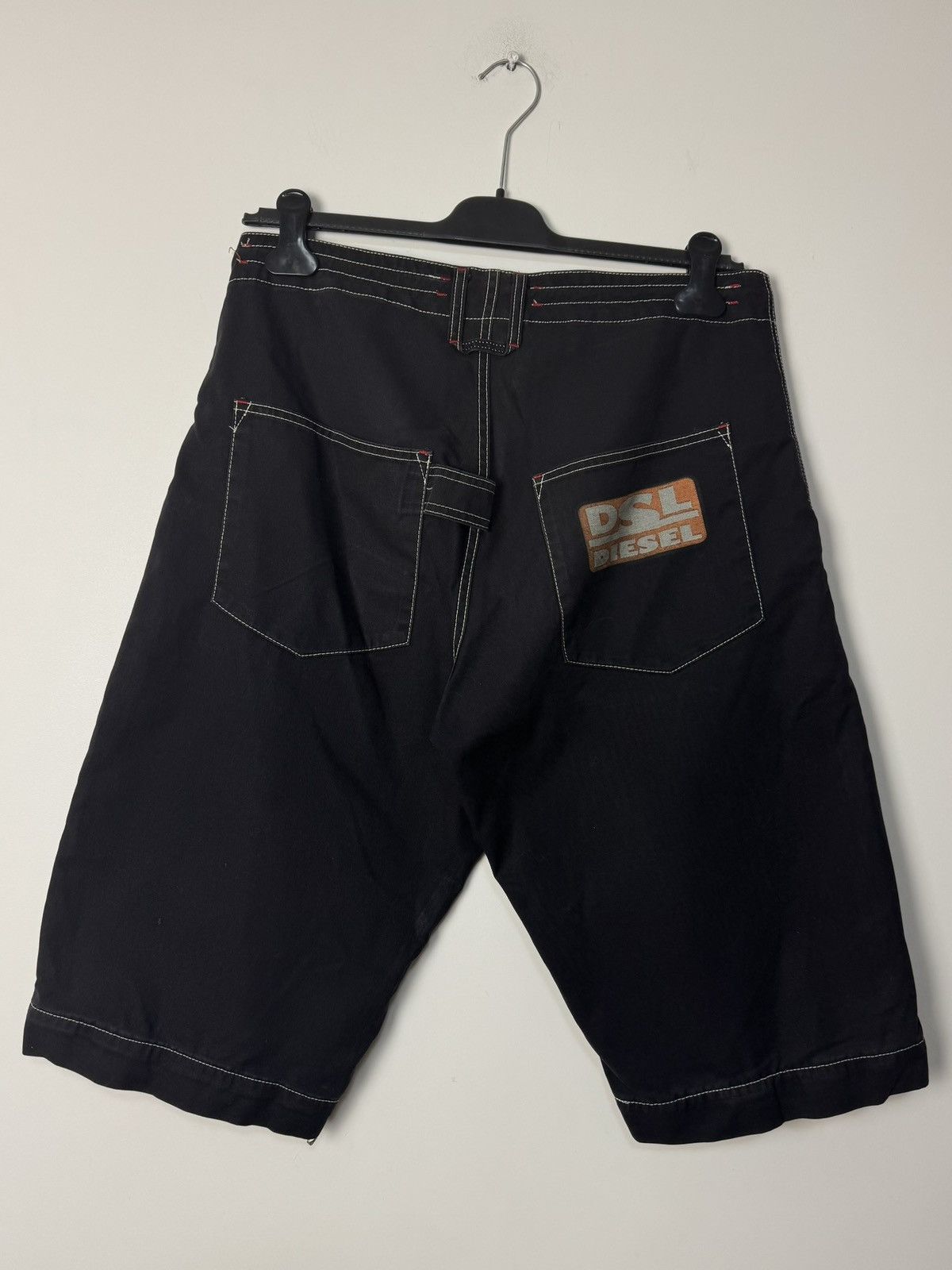 Diesel Vintage 00s Diesel Wide Carpenter Shorts Y2K Made in Italy Size US 34 / EU 50 - 1 Thumbnail