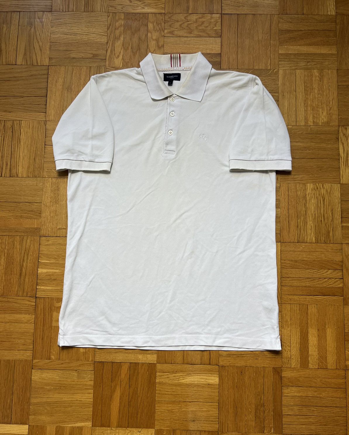Burberry × Vintage Polo Shirt Burberry Golf white vintage Size US L / EU 52-54 / 3 - 1 Thumbnail