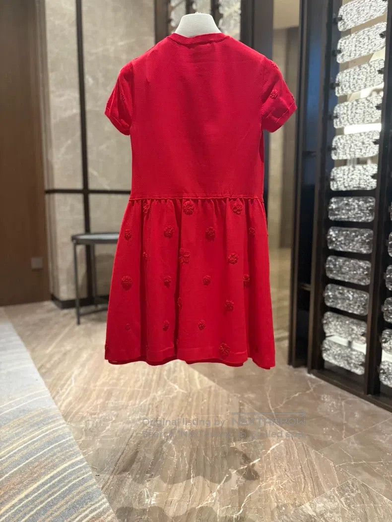 Valentino Valentino Red knitted dress Size S / US 4 / IT 40 - 2 Thumbnail