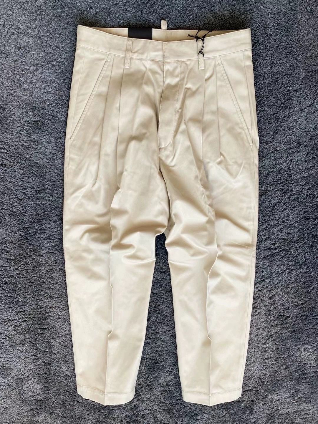 Dsquared2 Beige Pleated Casual Pants Size 26 Size US 26 / EU 42 - 1 Thumbnail