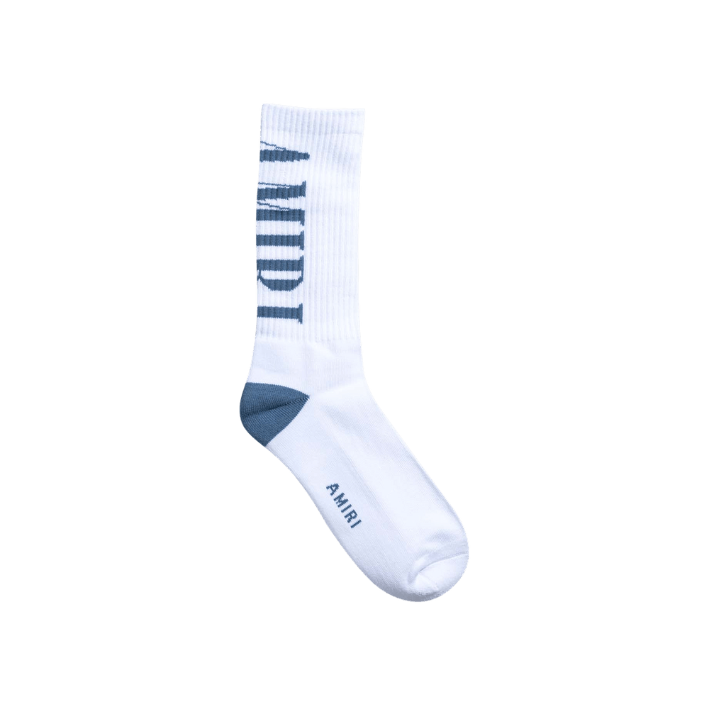 Amiri o1mle0925 Size:45/46 Amiri Vertical Logo Socks in White Size ONE SIZE - 1 Preview