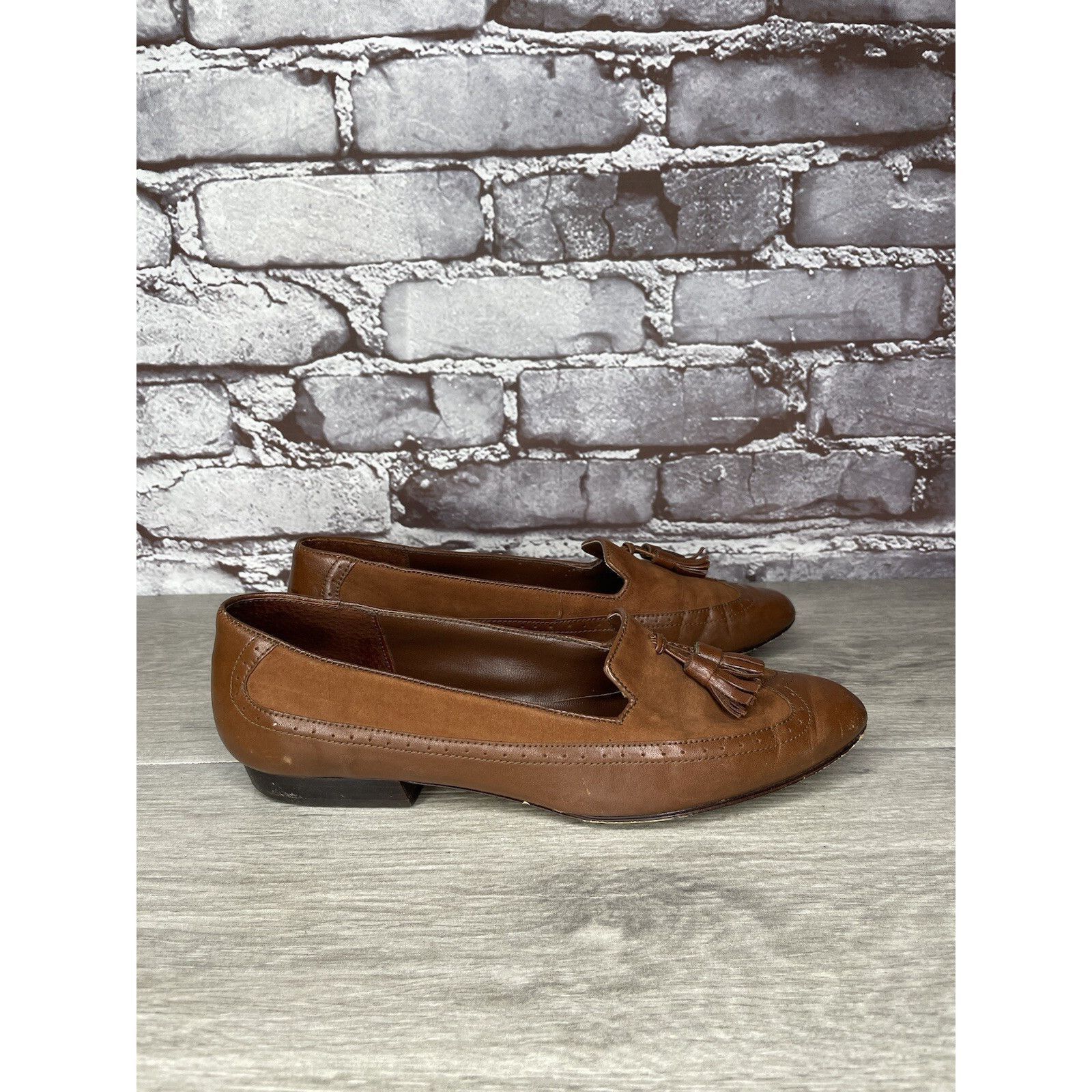 Other Cappagallo Brown Leather Wingtip Tassel Loafer Shoes Women S Size US 6 / IT 36 - 10 Thumbnail