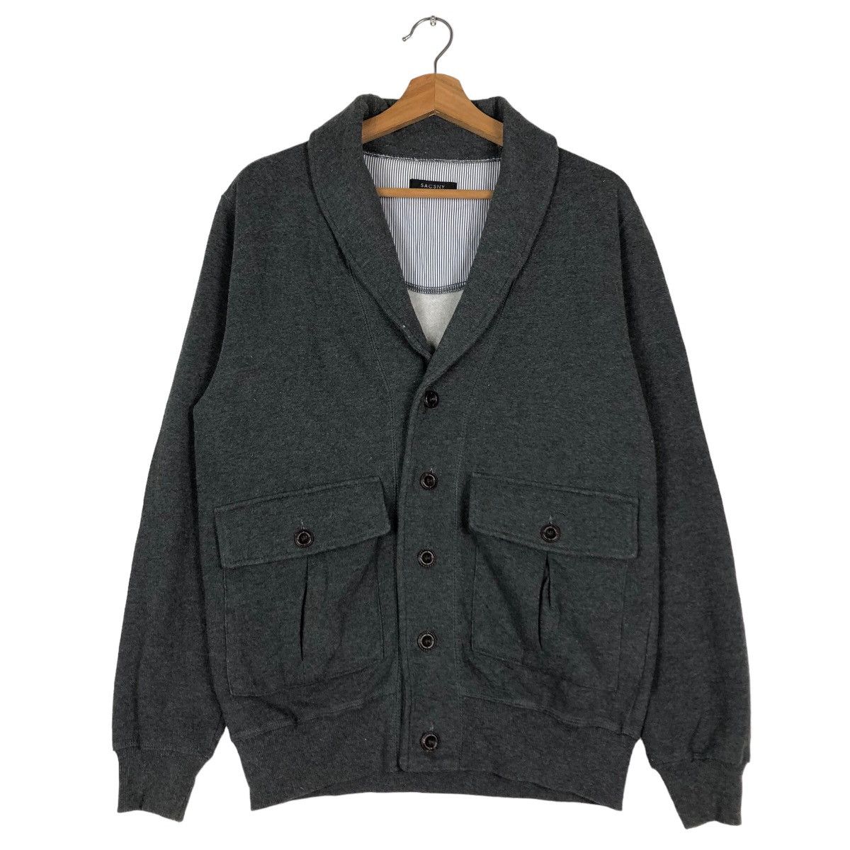 Yohji Yamamoto 🔥Vintage Cardigan Jacket Bomber Design Sacsny Y’S Accs Size US M / EU 48-50 / 2 - 1 Thumbnail