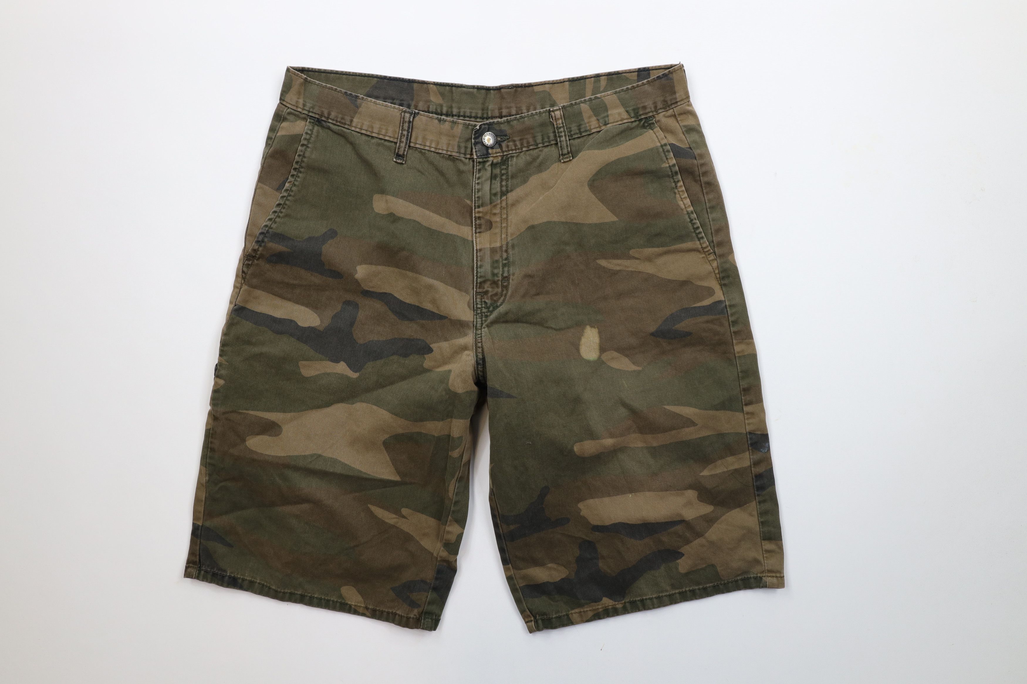 Dickies × Vintage Vintage Dickies Spell Out Camouflage Chino Shorts Cotton Size US 36 / EU 52 - 1 Thumbnail