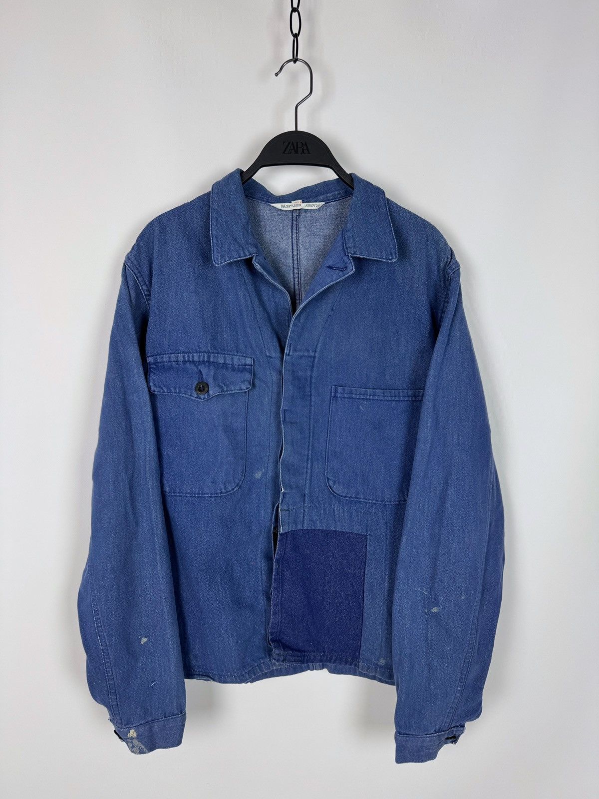 Vintage 70-80’s Vintage Distressed Marsum Sanfor Boxy Work Jacket Size US M / EU 48-50 / 2 - 4 Thumbnail