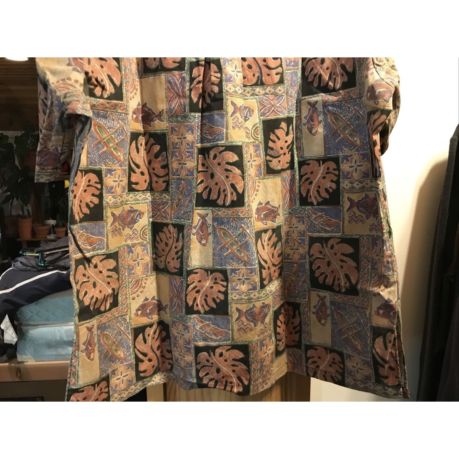 Other Malihini Vintage Men’s L orange Floral Button Hawaiian Shirt Size US L / EU 52-54 / 3 - 11 Thumbnail