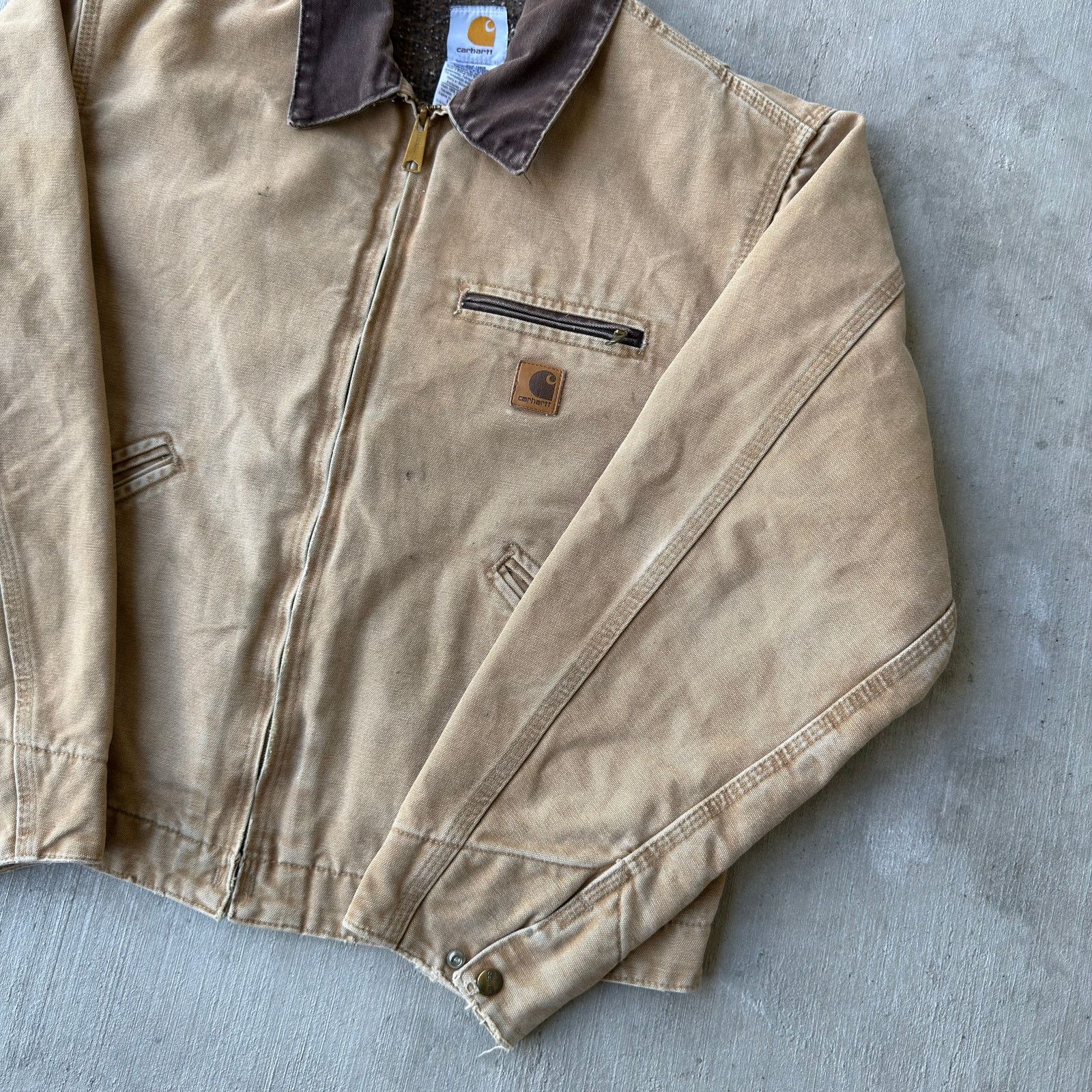 Carhartt × Vintage Carhartt J97 CML brown Detroit work wear jacket Size US L / EU 52-54 / 3 - 4 Thumbnail