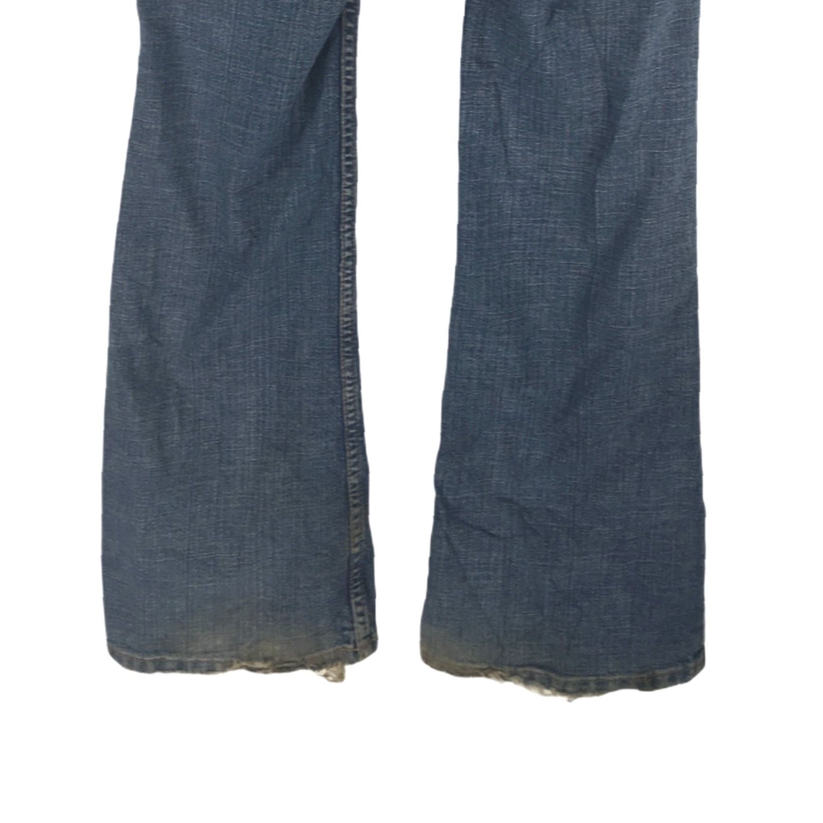 Express Express Womens Sarula Low Rise Bootcut Jeans 8 Regular 32x31 Blue Denim Stretch 5-Pocket Style 31 Inseam Size 30" / US 8 / IT 44 - 6 Thumbnail