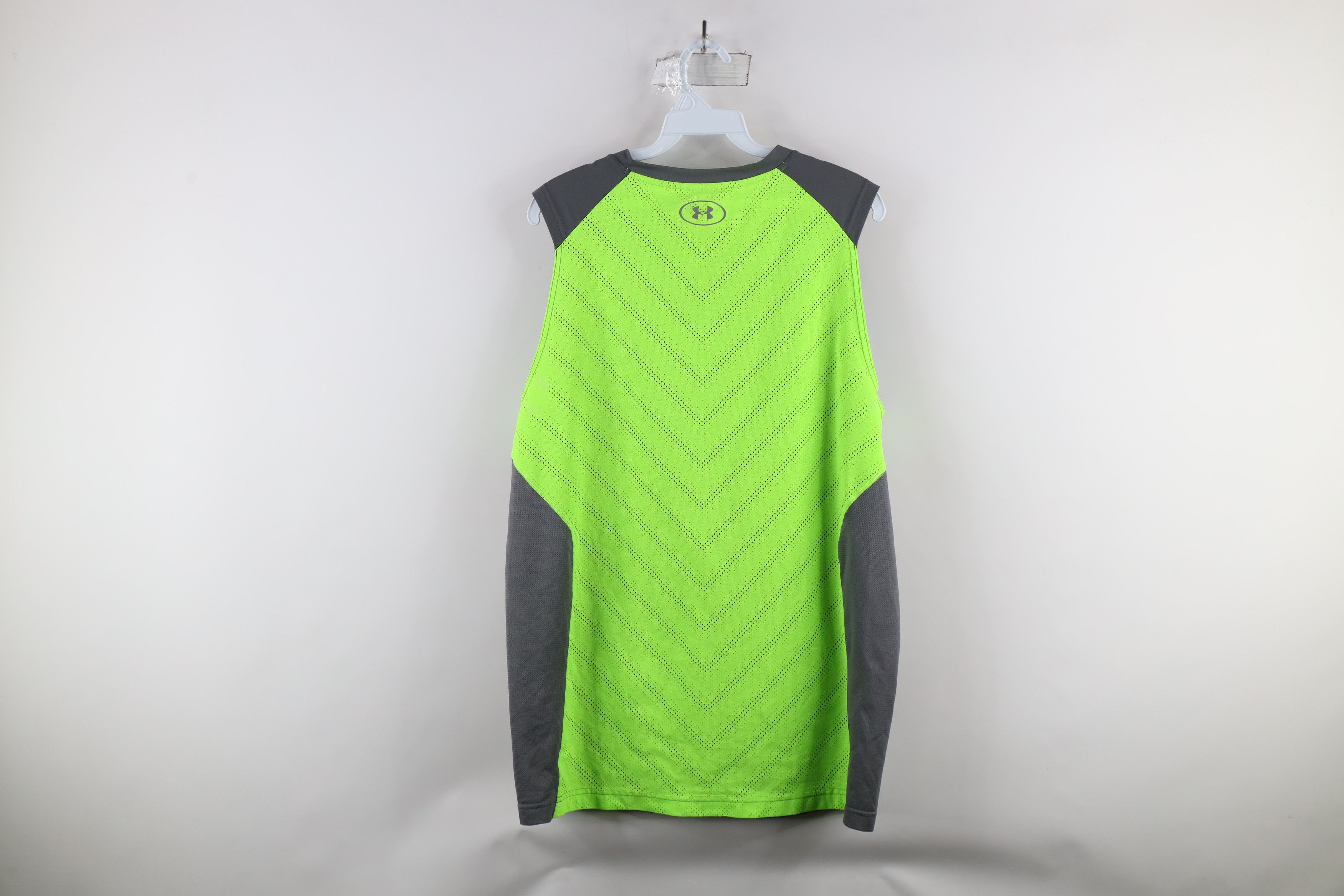 Under Armour × Vintage Under Armour NFL Combine Sleeveless Muscle T-Shirt Gray Size US XL / EU 56 / 4 - 10 Thumbnail