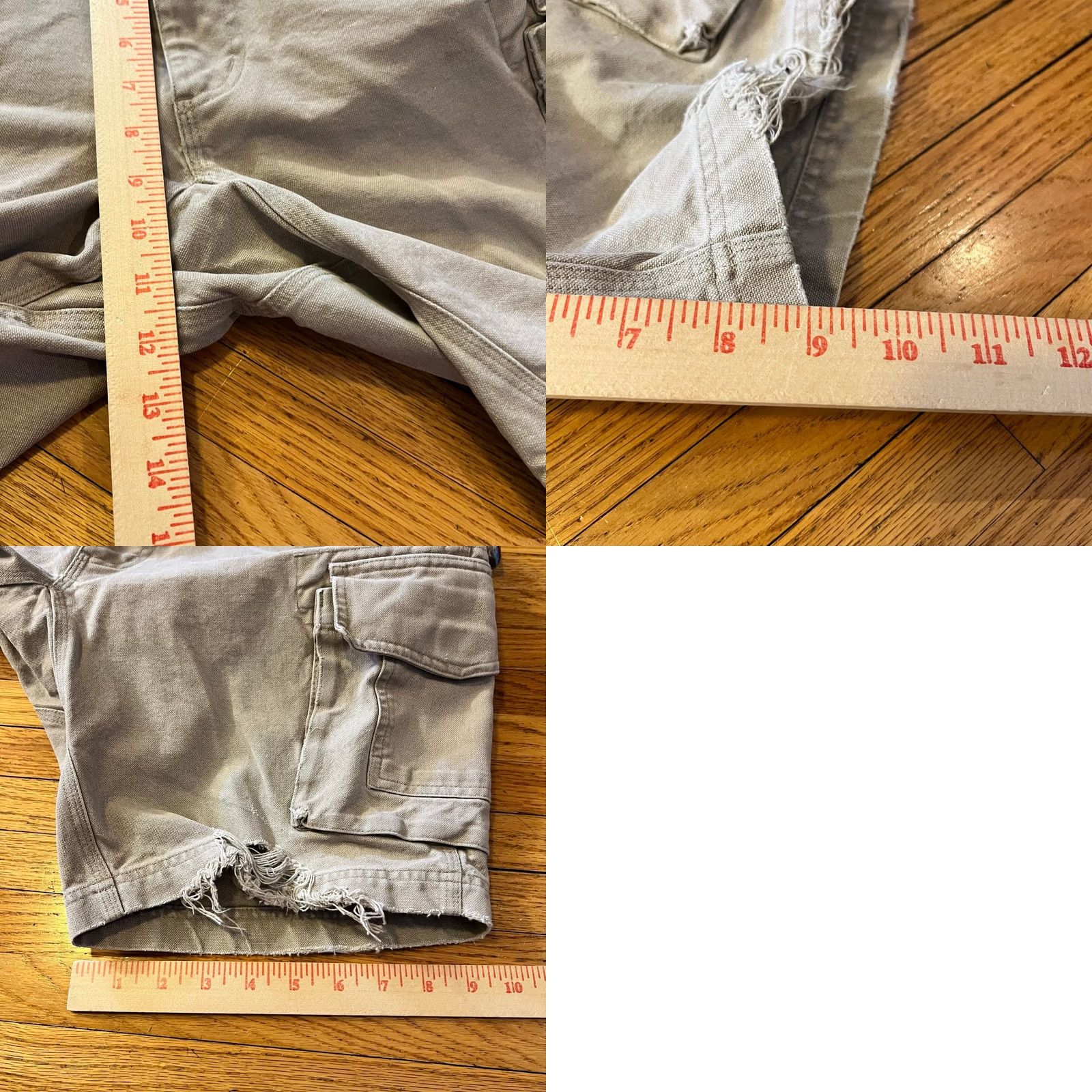 Duluth Trading Company Duluth Shorts Mens 32 Cargo Carpenter Tan Beige Work Outdoor Mens Front Half Pocket Cargo Shorts Beige 32 Mens Size US 32 / EU 48 - 8 Thumbnail