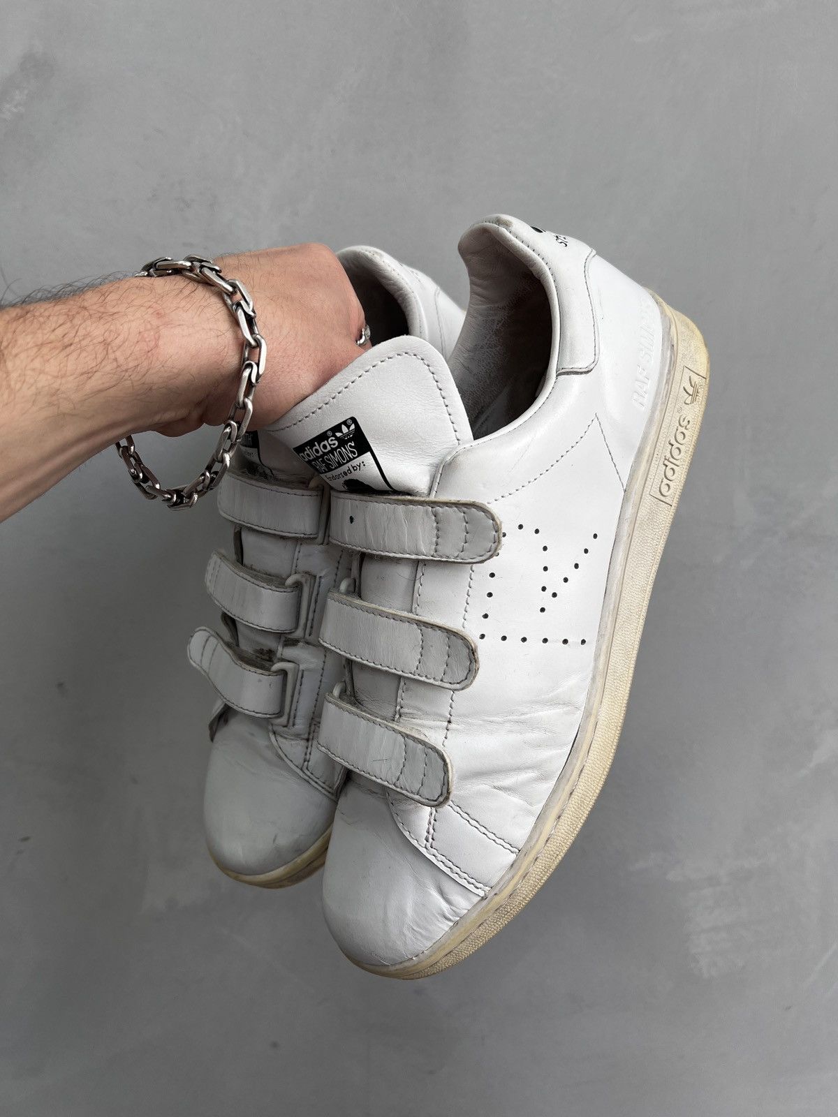 Adidas × Designer × Raf Simons Adidas Raf Simons Stan Smith white leather 2013 Size US 9 / EU 42 - 11 Thumbnail