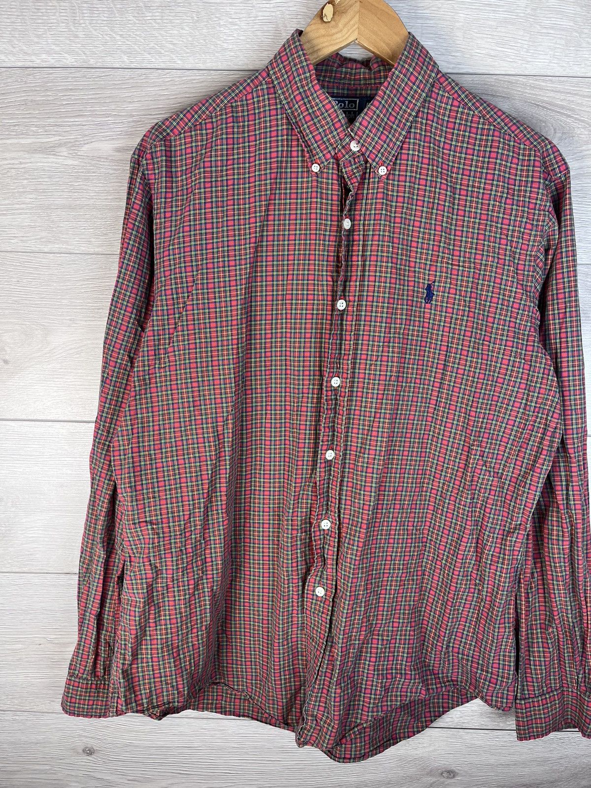 Vintage Men’s Plaid button down shirt Polo Ralph Lauren size L Size US L / EU 52-54 / 3 - 4 Thumbnail
