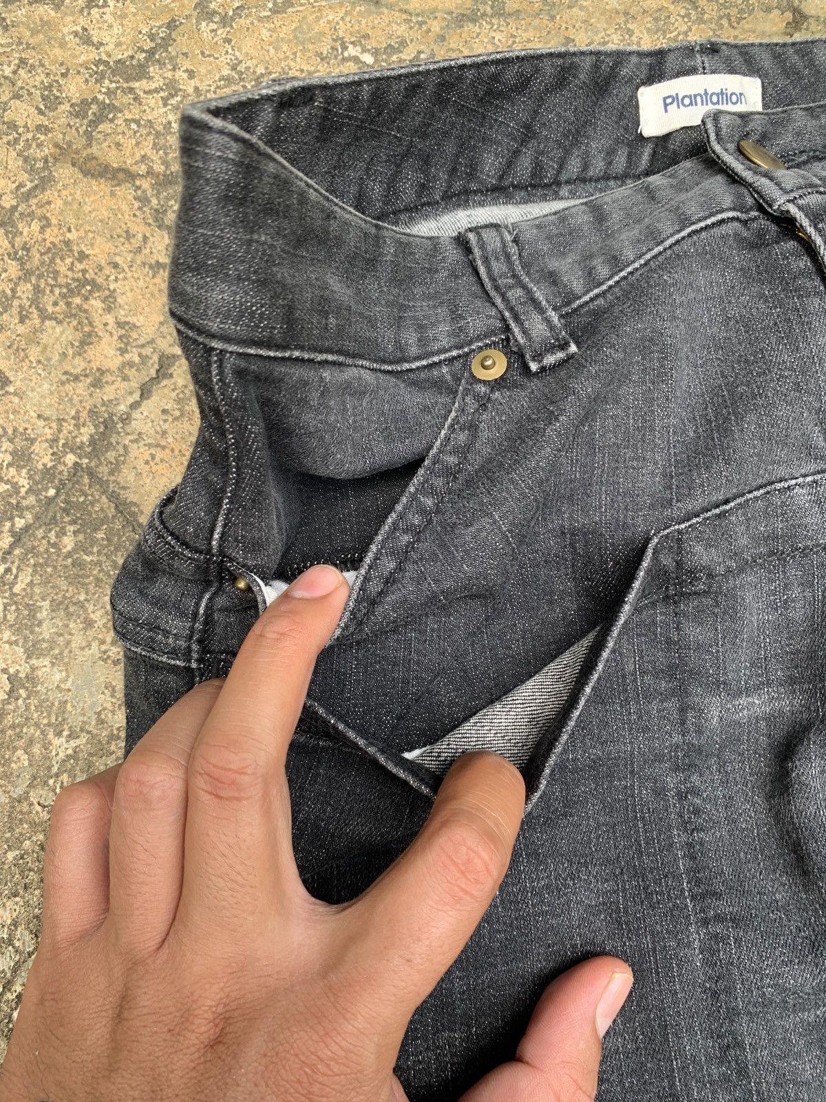 Issey Miyake × Japanese Brand × Vintage 2000s Plantation by Issey Miyake Buckle Back Stretchy Pants Size 30" / US 8 / IT 44 - 5 Thumbnail