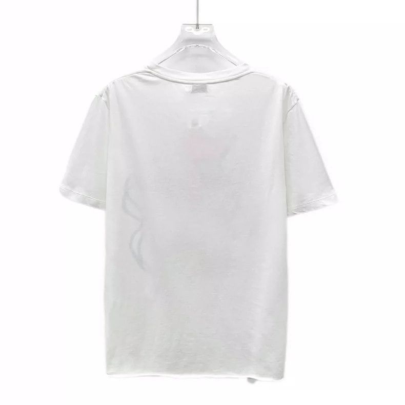Saint Laurent Paris Saint Laurent White Graphic Cotton T-Shirt-2507 Size US XS / EU 42 / 0 - 8 Thumbnail