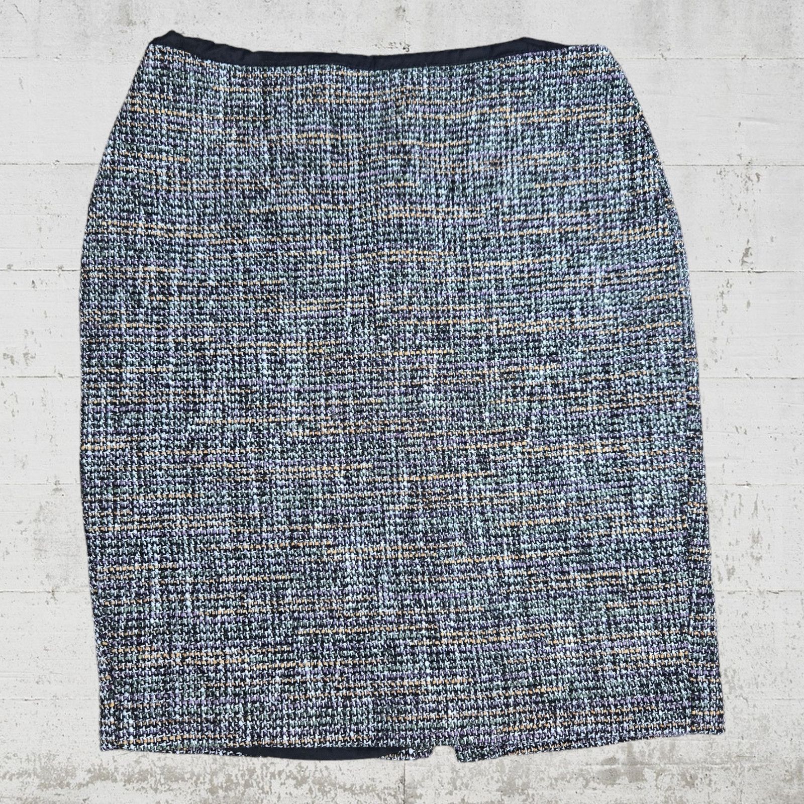 Calvin Klein Calvin Klein Black Tweed Knee-Length Skirt Size 6 Size 28" / US 6 / IT 42 - 2 Thumbnail