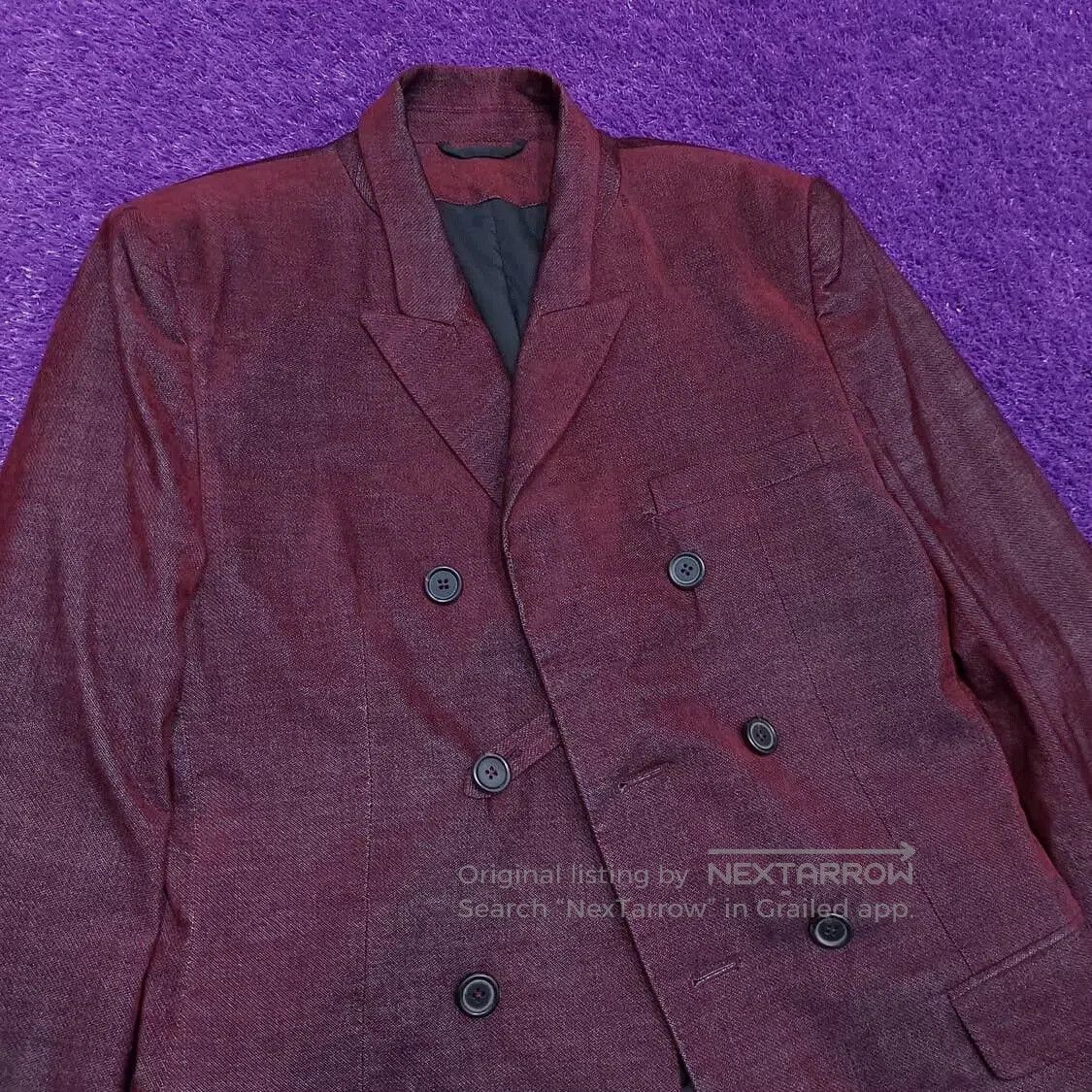 Ann Demeulemeester Ann Demeulemeester Bordeaux Coat. Size US M / EU 48-50 / 2 - 2 Thumbnail