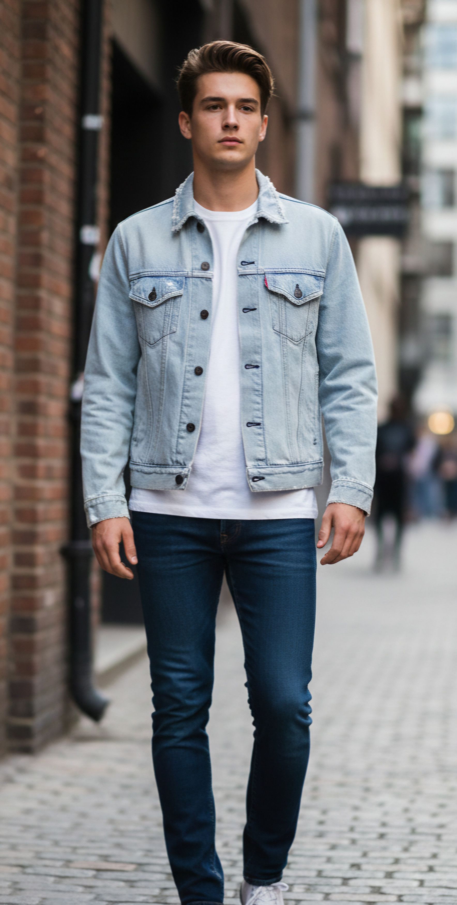Levi's Vintage Style Levis Light Denim Trucker Jacket - Classic Fit Size US S / EU 44-46 / 1 - 1 Thumbnail