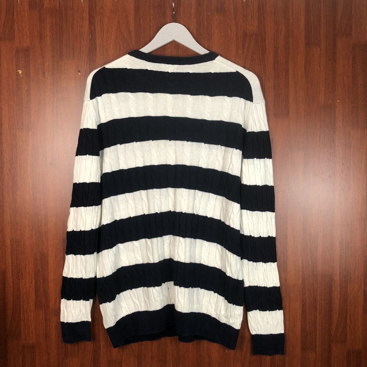 Homespun Knitwear × Solid and Striped Uniqlo Stripe vintage japan Dark Blue Knitwear #7494 Size XL / US 12-14 / IT 48-50 - 12 Thumbnail