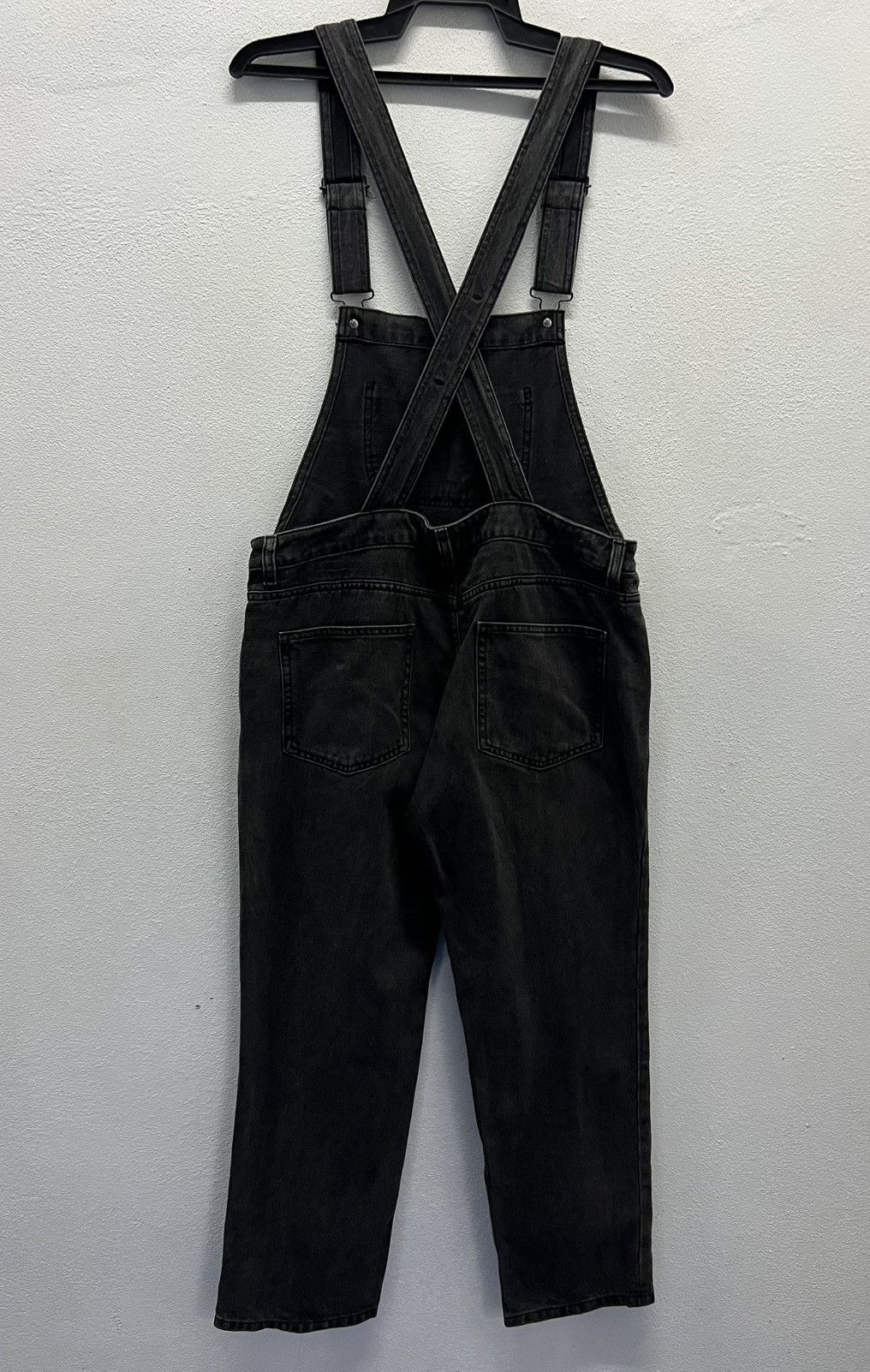 GU × Vintage GU Black Denim Overalls Size US 34 / EU 50 - 2 Thumbnail