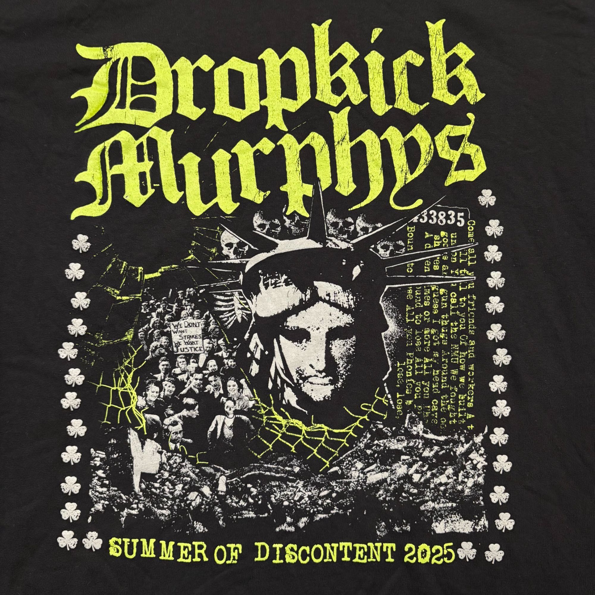 Band Tees Dropkick Murphys Summer of Discontent Punk Band Tee M Size US M / EU 48-50 / 2 - 2 Thumbnail