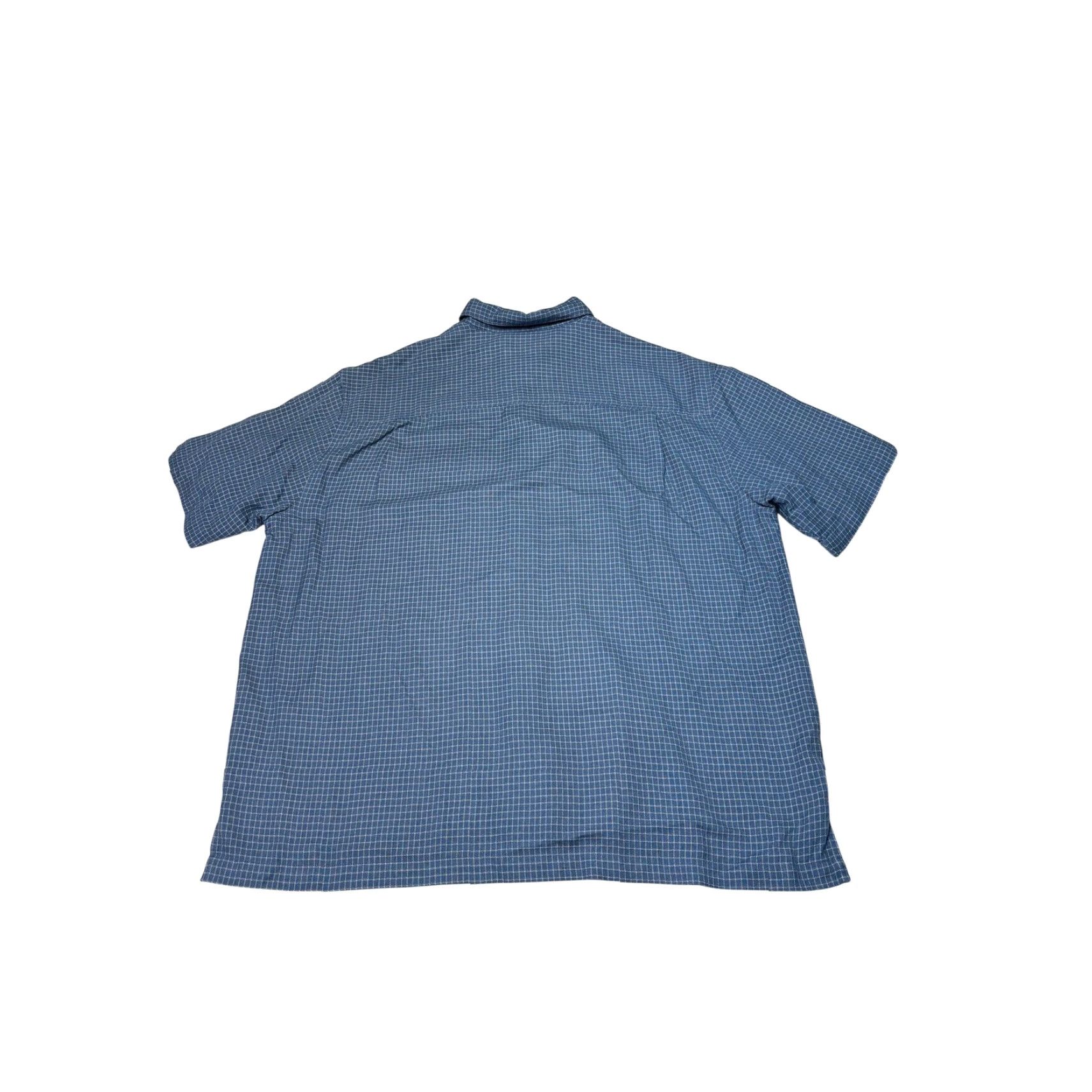Vintage VINTAGE Woolrich Shirt Mens Short Sleeve Button Down Blue Grid 8810 Polynosic XL Checks Outdoor Casual Travel Mens Size US XL / EU 56 / 4 - 5 Thumbnail