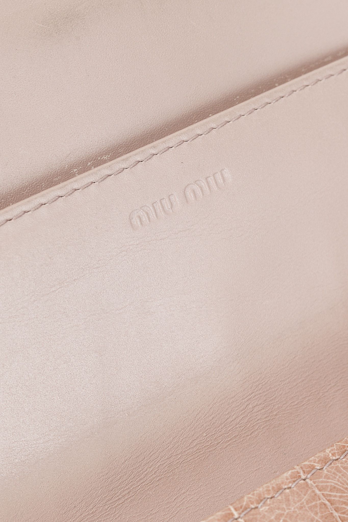 Miu Miu Miu Miu Croc Embossed Long Continental Blush Pink Wallet Size ONE SIZE - 9 Thumbnail