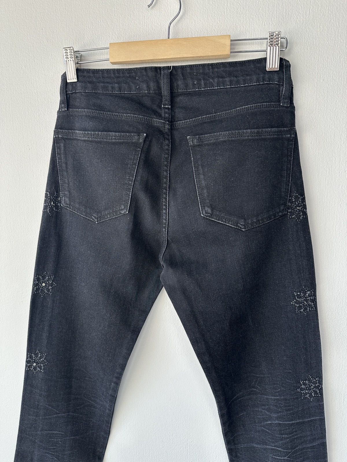 Zadig & Voltaire BROCKENBOW x ZADIG & VOLTAIRE Ritz Crystal Star Jeans Pants Size 26" / US 2 / IT 38 - 6 Thumbnail