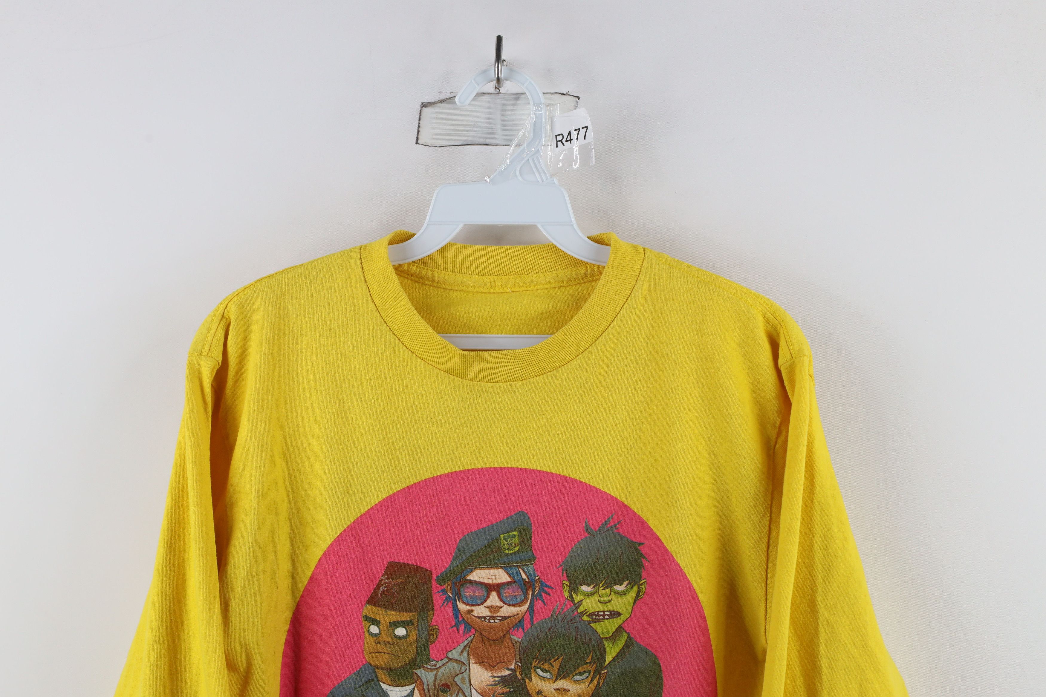 Vintage Vintage Out The Gorillaz Band Long Sleeve T-Shirt Yellow Size US XS / EU 42 / 0 - 2 Thumbnail