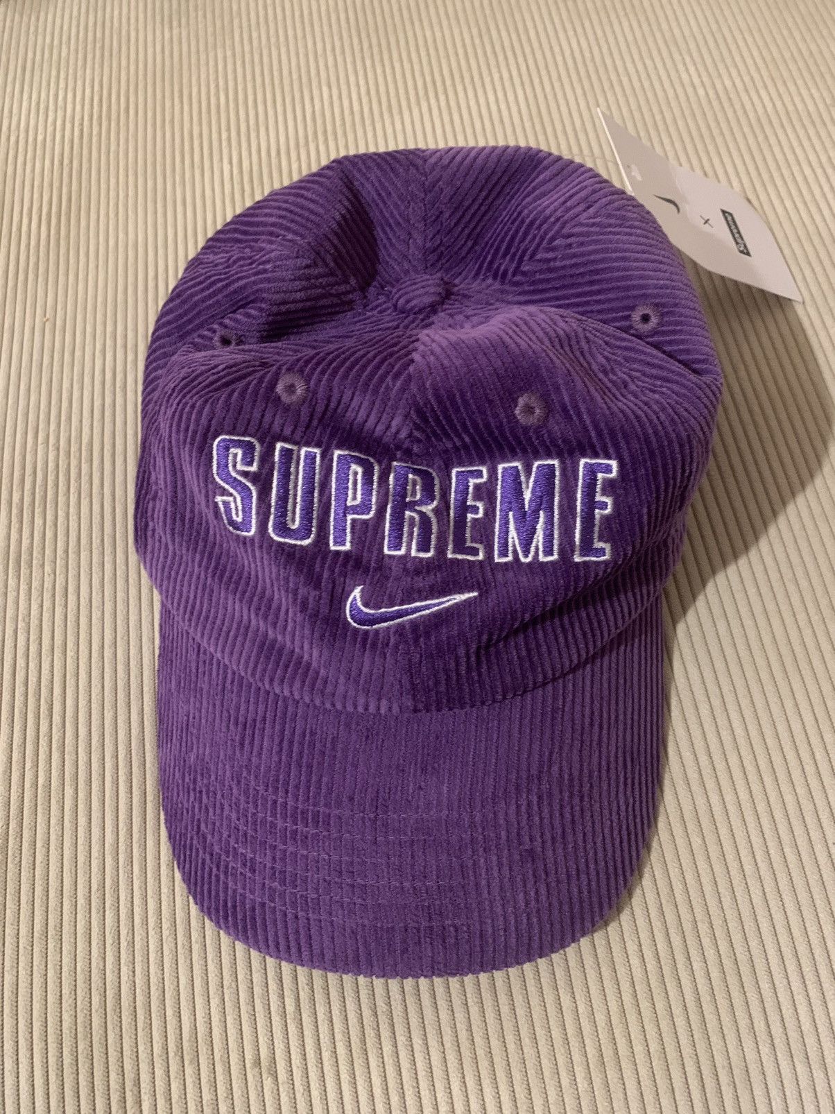 Supreme Supreme Nike Arc Logo Corduroy 6-panel cap | Grailed