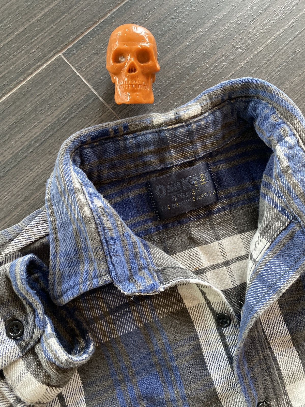 Oshkosh × Vintage Vintage Oshkosh blue gray flannel sz L Size US L / EU 52-54 / 3 - 4 Thumbnail