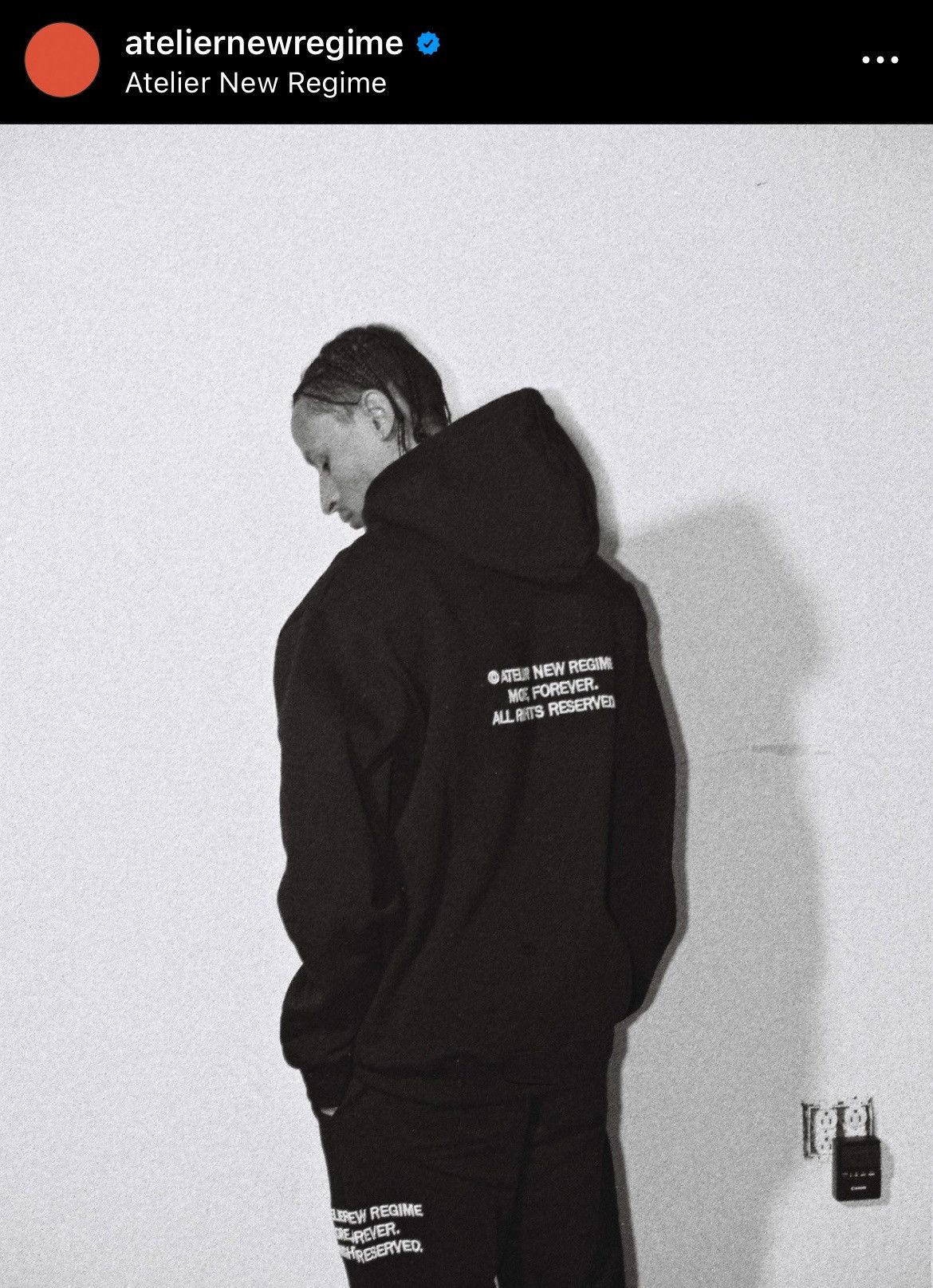 Atelier New Regime Atelier New Regime Signature Hoodie - Black Size US M / EU 48-50 / 2 - 1 Thumbnail