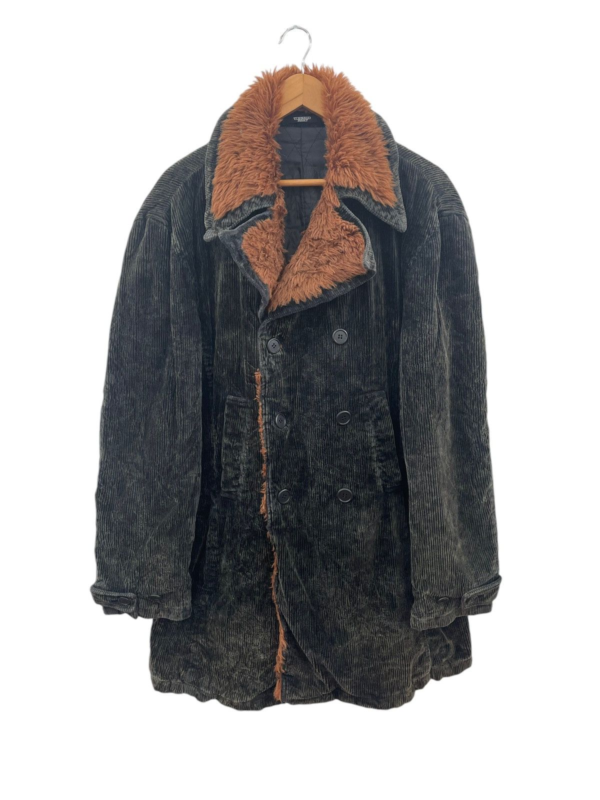 Tornado Mart TORNADO MART CORDUROY VELVET OVERCOAT JACKET Size US L / EU 52-54 / 3 - 3 Thumbnail