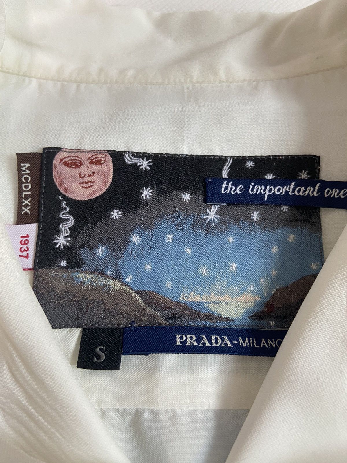 Prada S PRADA FW16 Christophe chemin Important ones viscose Shirt Size US S / EU 44-46 / 1 - 7 Thumbnail