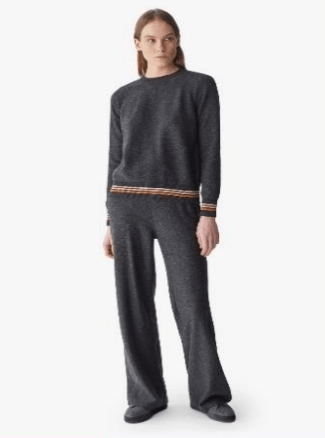 Loro Piana o1w1db10724 Suitcase Stripe Trouser in Dark Grey Size 26" / US 2 / IT 38 - 2 Thumbnail