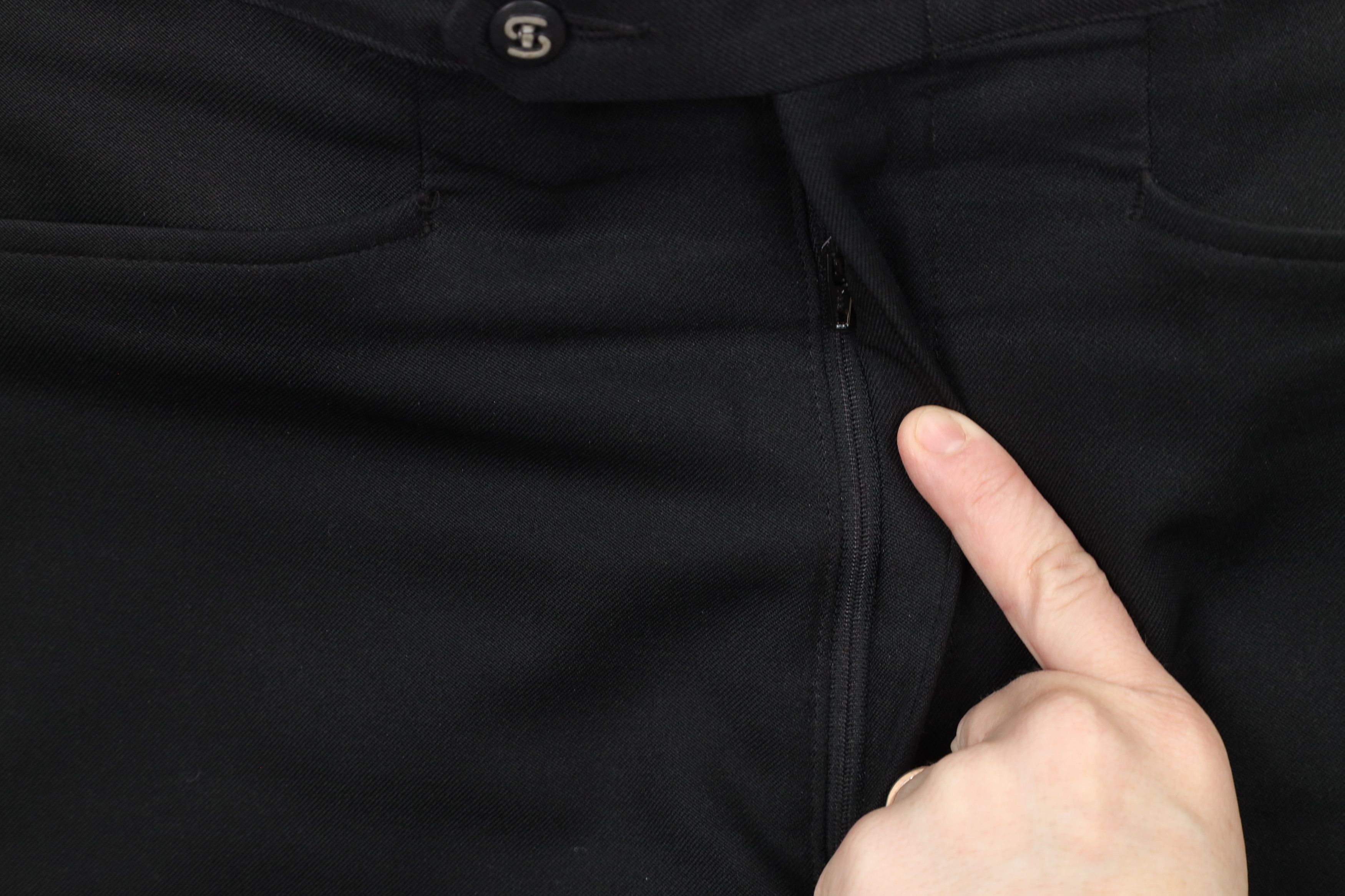 Vintage Vintage 70s Streetwear Flared Wide Leg Chino Pants Black USA Size US 34 / EU 50 - 8 Thumbnail