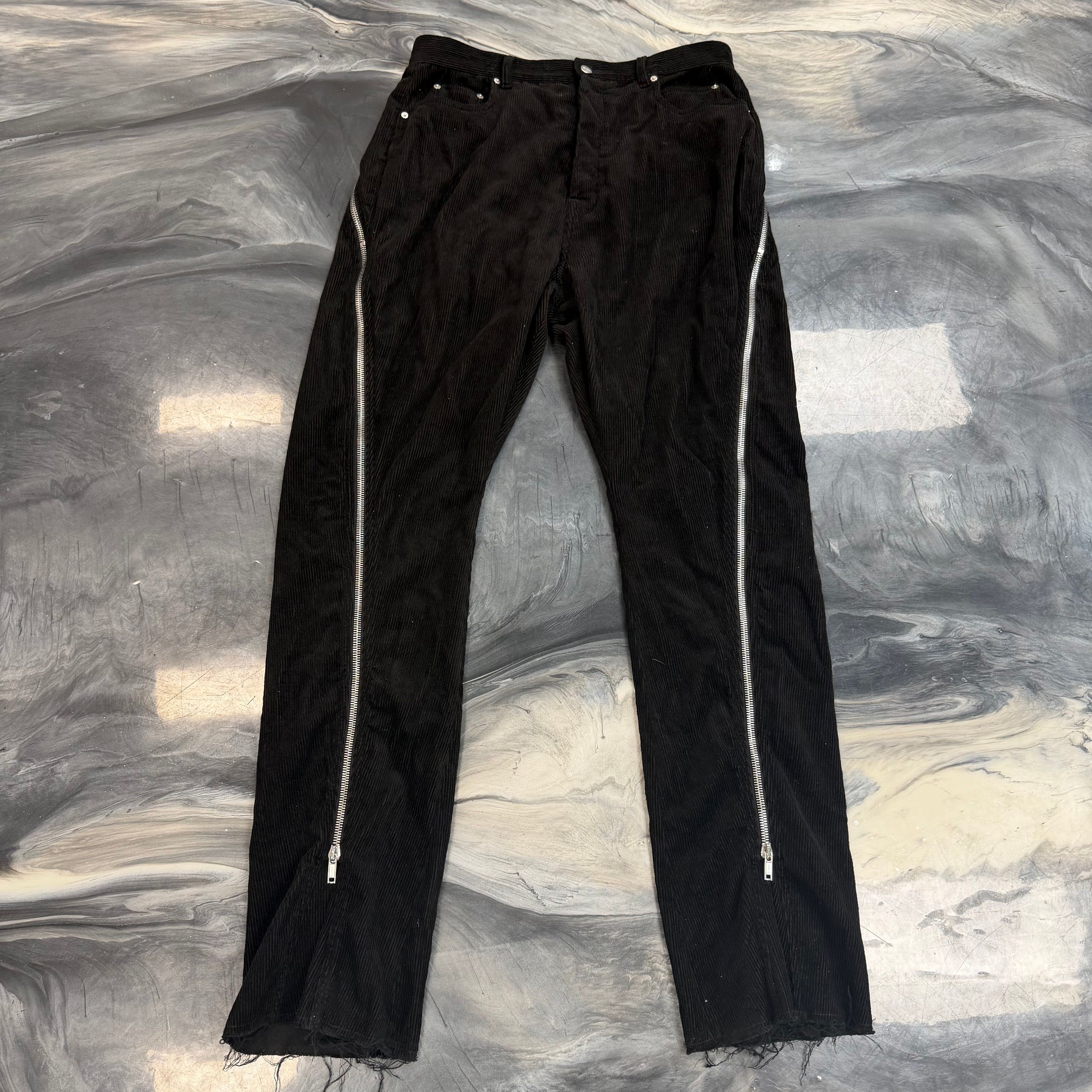 Rick Owens Rick Owens Black Concordians Bolan Banana Trousers Size US 34 / EU 50 - 2 Thumbnail