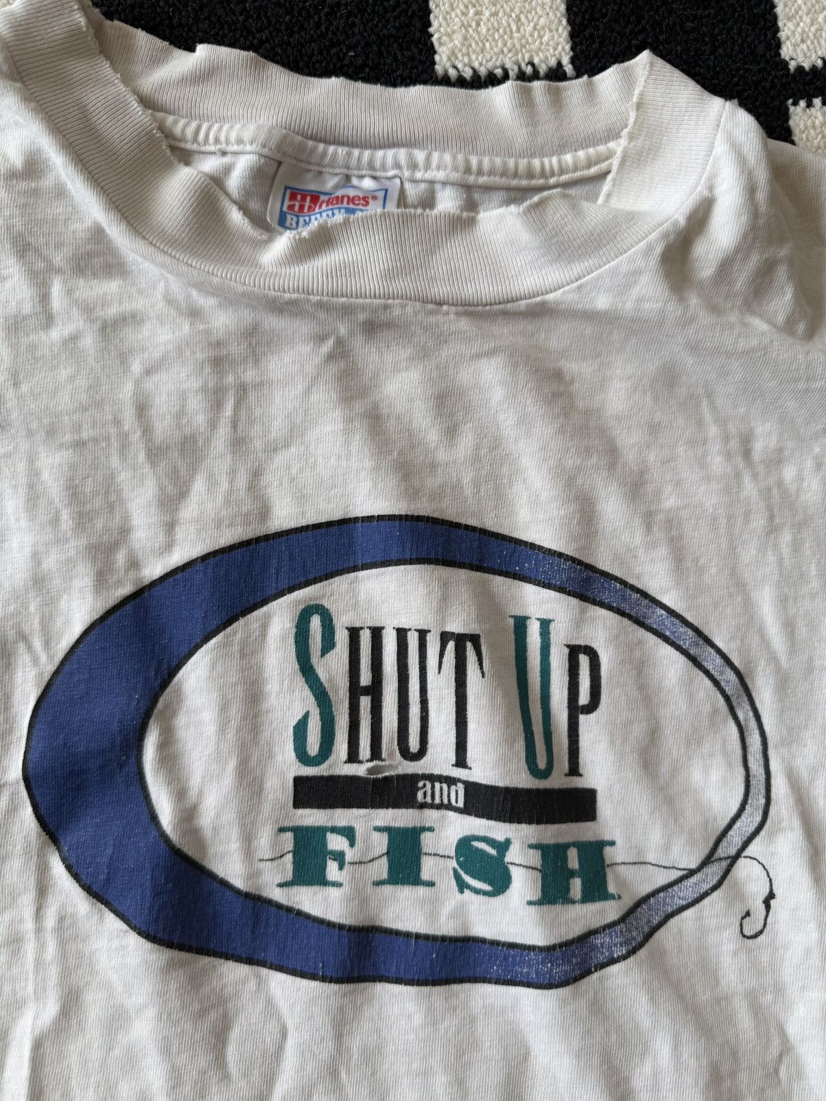 Vintage 1999 Shut up and Fish Size US M / EU 48-50 / 2 - 1 Thumbnail