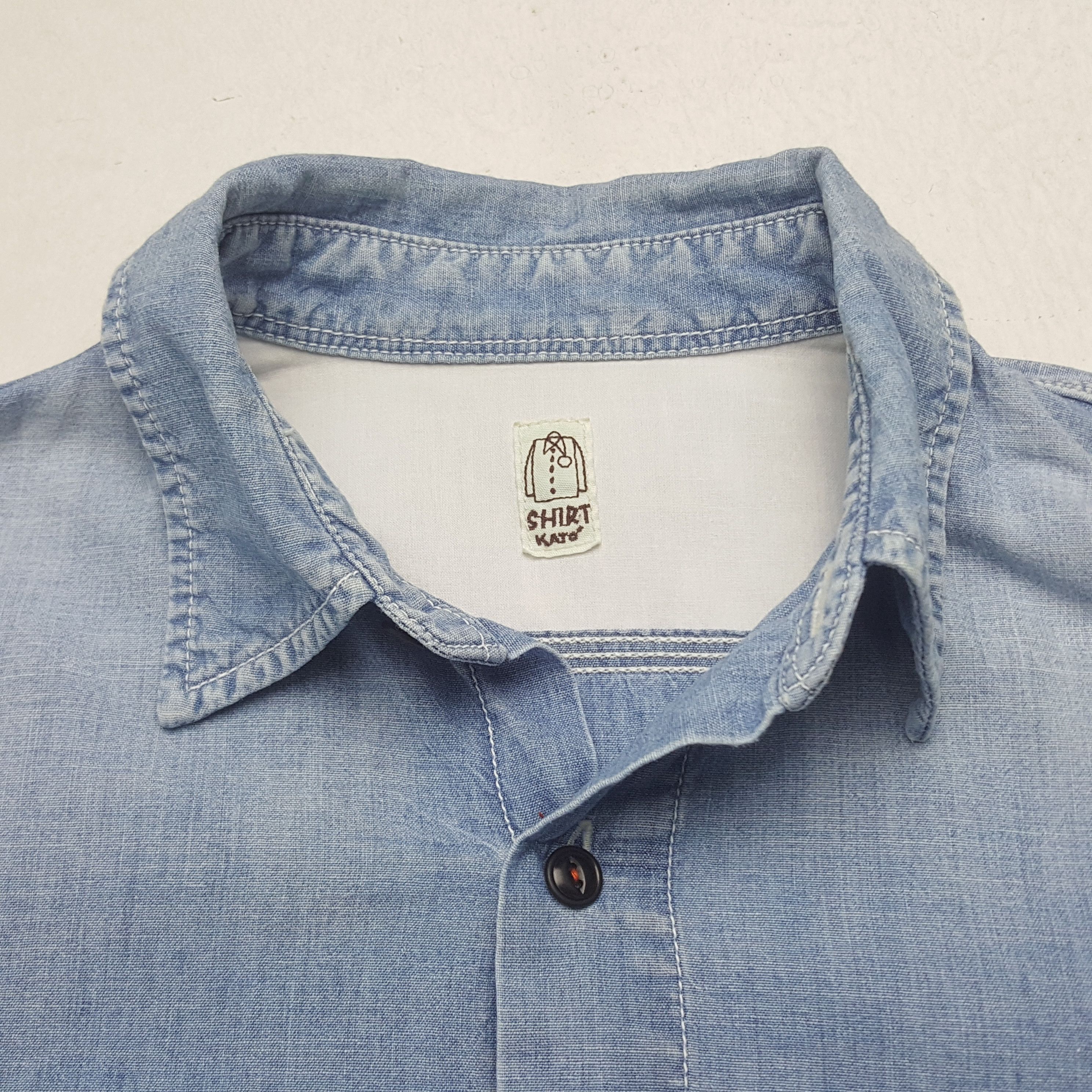Japanese Brand × KATO × Vintage Vintage Shirt Kato Denim Button Up Shirt Size US S / EU 44-46 / 1 - 4 Thumbnail