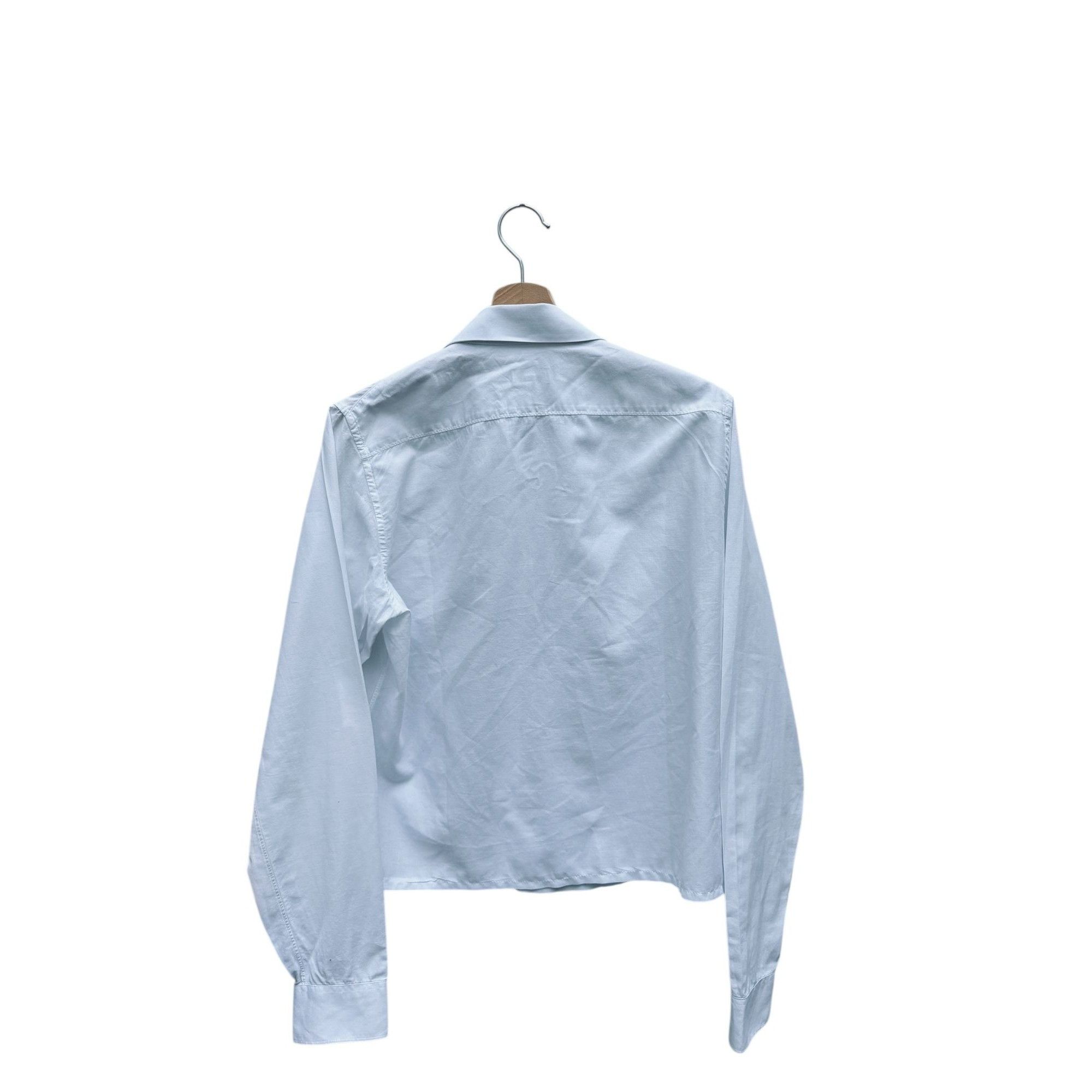 Jil Sander White Cotton Cropped Shirt Size M / US 6-8 / IT 42-44 - 3 Thumbnail