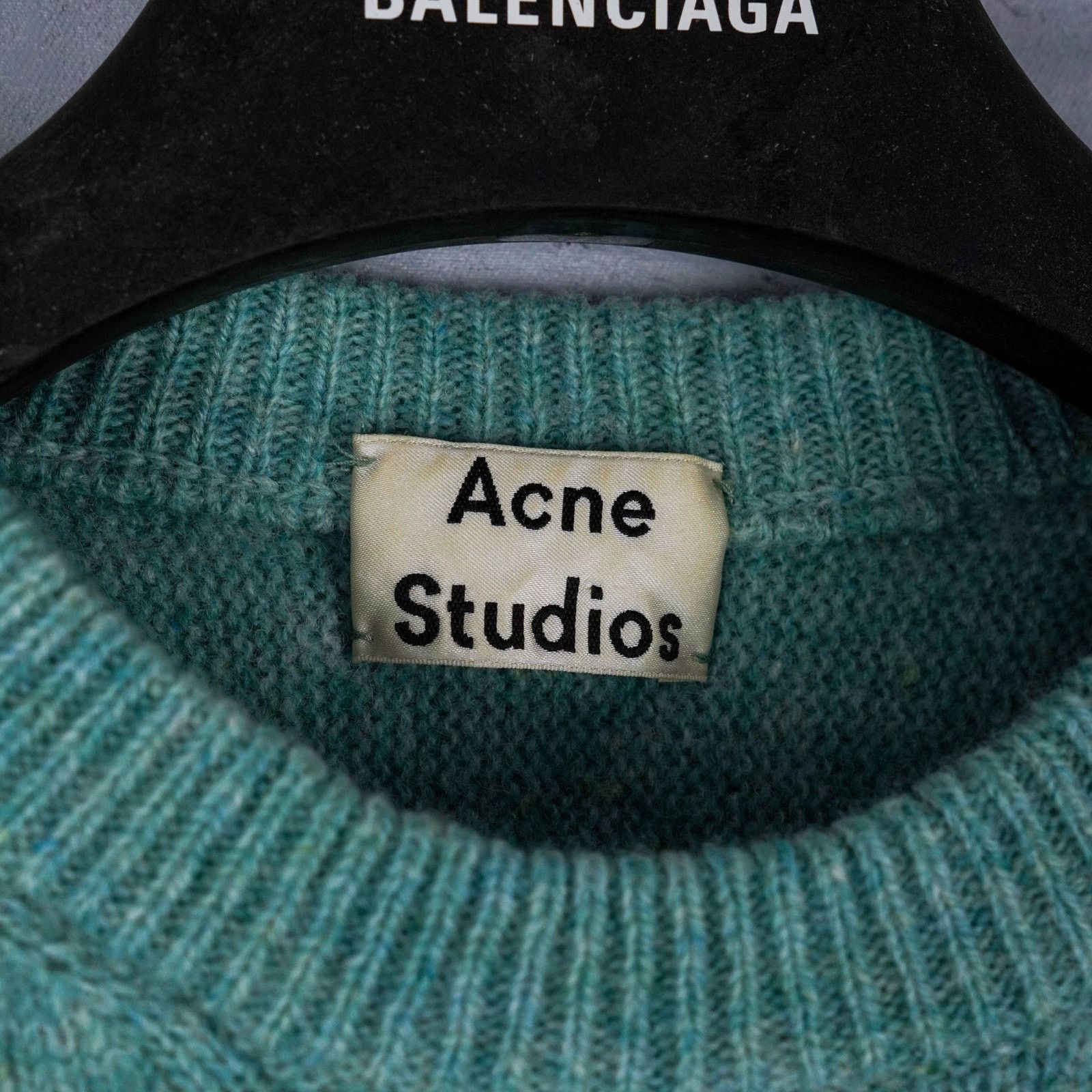 Acne Studios Acne studios aw15 mint green lambswool knit jumper sweater Size M / US 6-8 / IT 42-44 - 5 Thumbnail