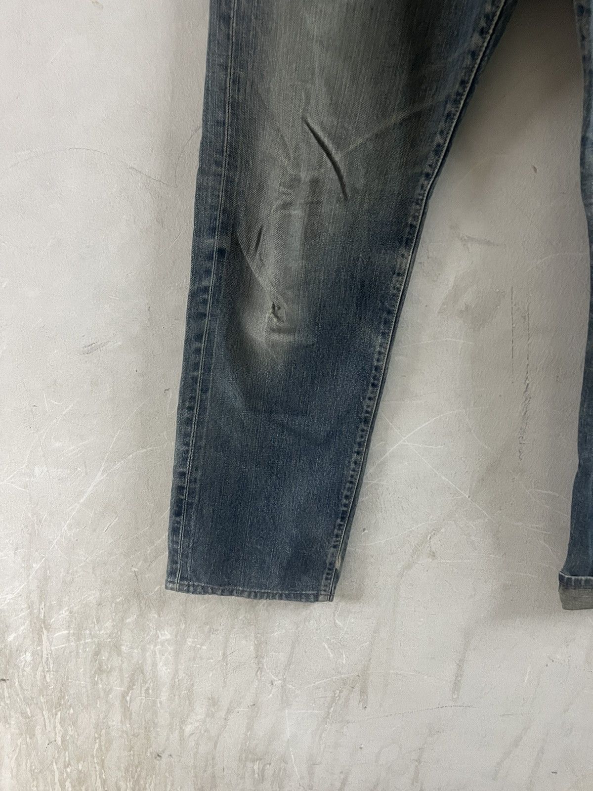 Hysteric Glamour × Japanese Brand × Vintage VINTAGE SALVAGE EDWIN 505 DISTRESSED DENIM PANT Size US 30 / EU 46 - 4 Thumbnail