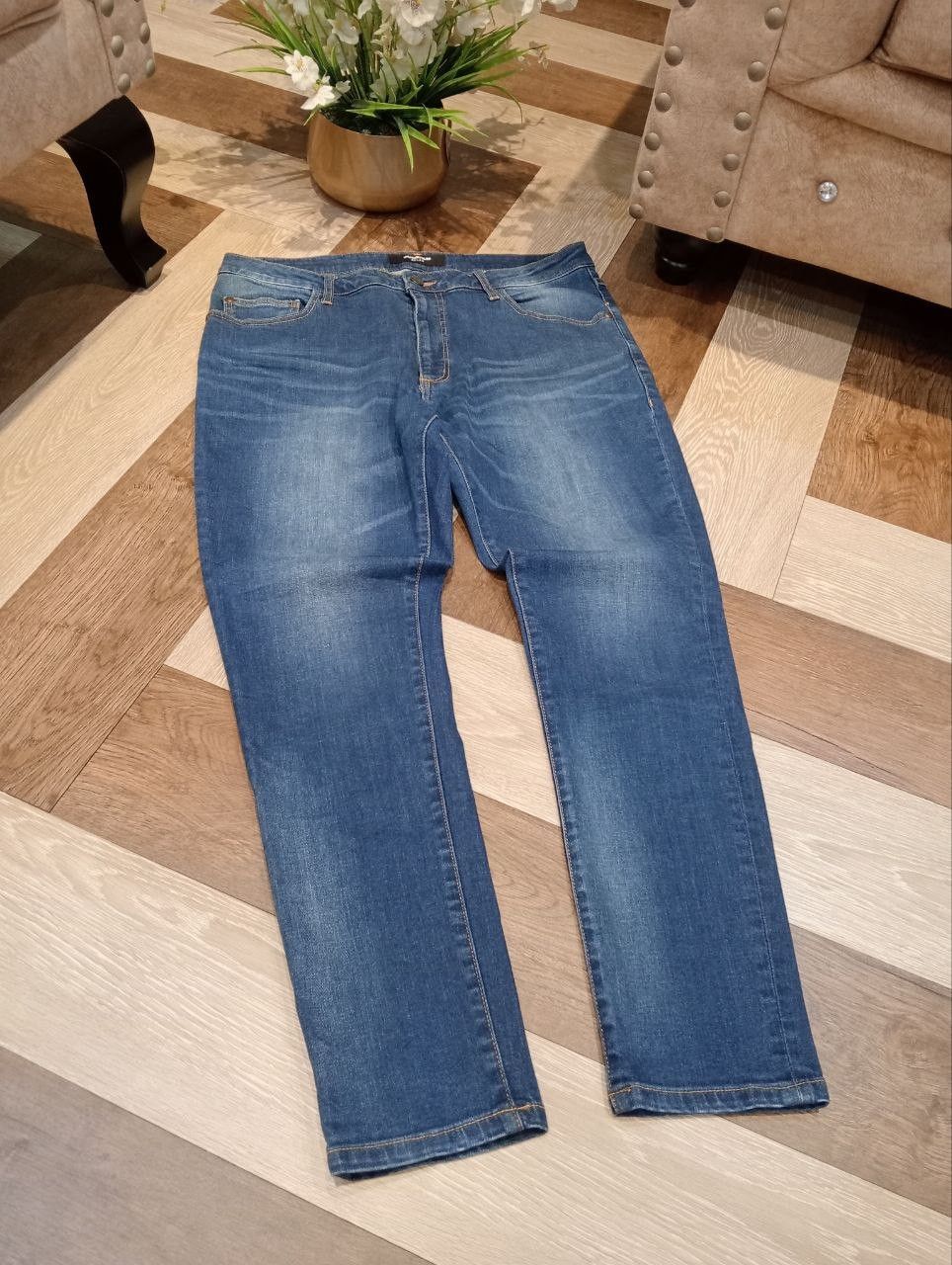 Japanese Brand JAPANESE 1PIU1UGUALE3 RELAX BLUE STRETCH PANTS Size US 35 - 3 Thumbnail