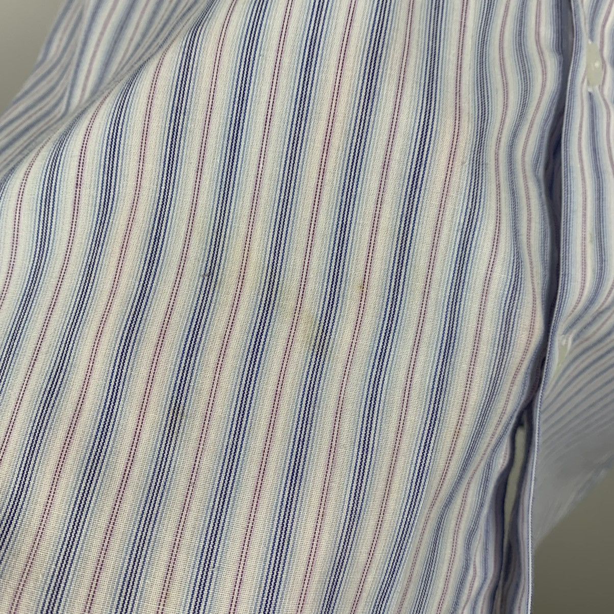 Yves Saint Laurent Vintage Yves Saint Laurent Striped Shirt Short Sleeve Size L Size US L / EU 52-54 / 3 - 11 Thumbnail