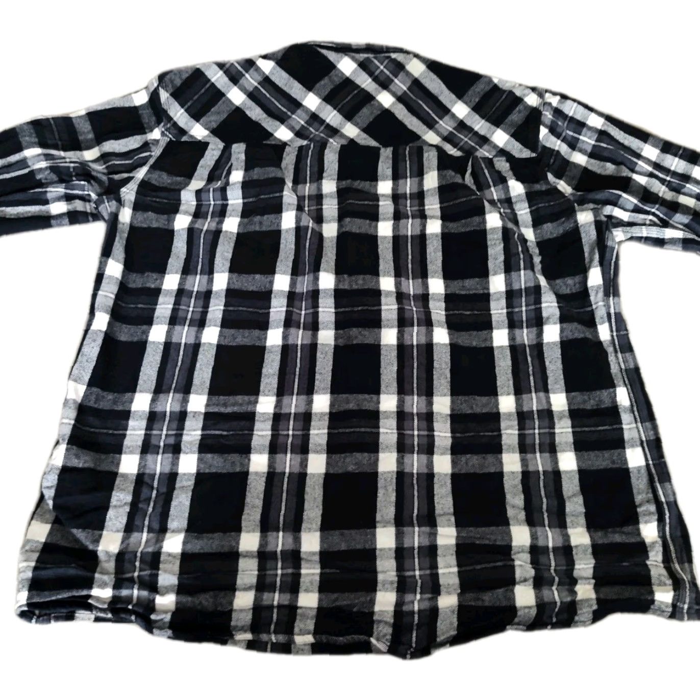 Vintage Five Brothers XLT Black Plaid Flannel Button-Up Shirt Mens Heavyweight Workwear Casual 90s Grunge Size US XL / EU 56 / 4 - 2 Thumbnail