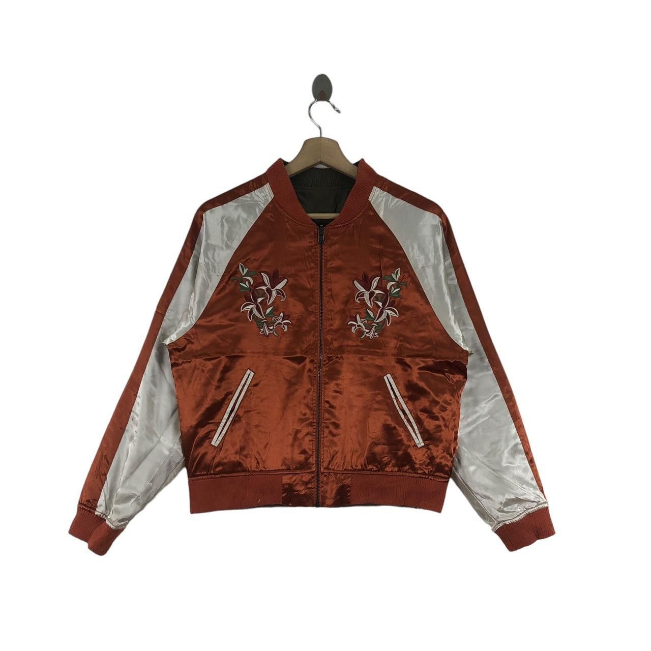 Other Vintage SUKAJAN JAPAN FLORAL Orchids Bomber Jacket Size M / US 6-8 / IT 42-44 - 1 Thumbnail