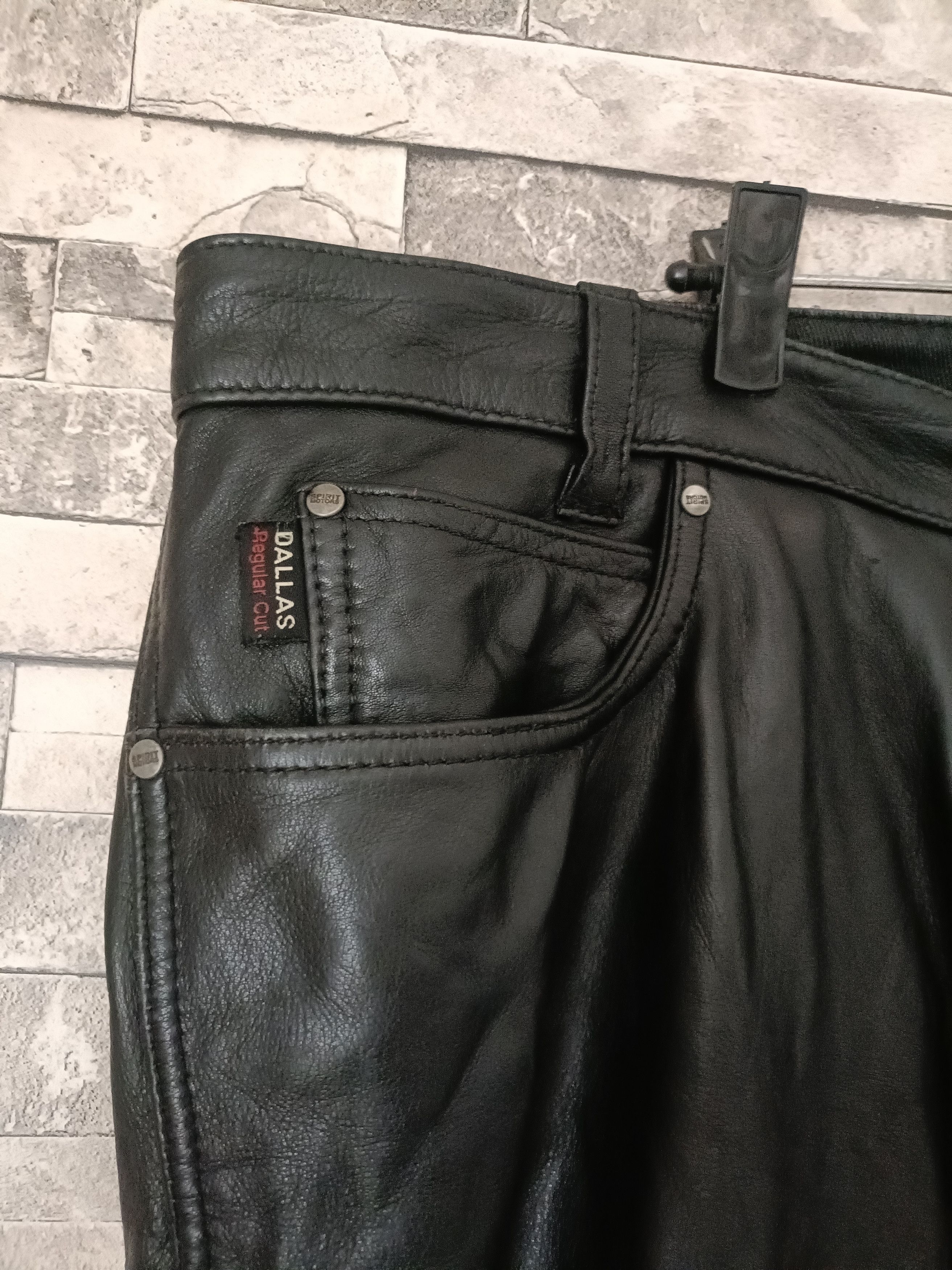 Leather Spirit motors Dallas biker leather pants Size US 43 - 6 Thumbnail