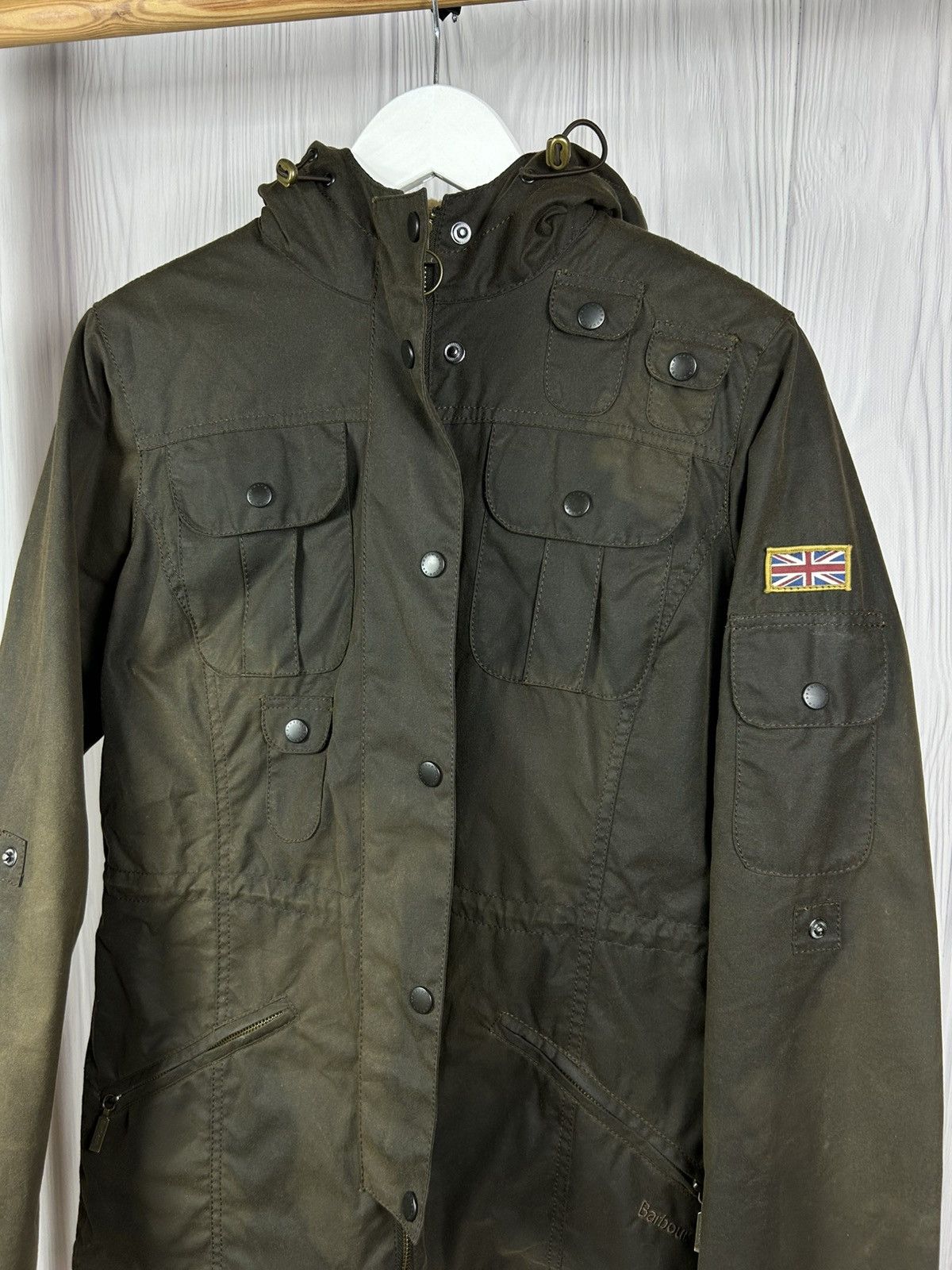Barbour Barbour Winter Force Waxed Parka Jacket Size 10 Size M / US 6-8 / IT 42-44 - 3 Thumbnail