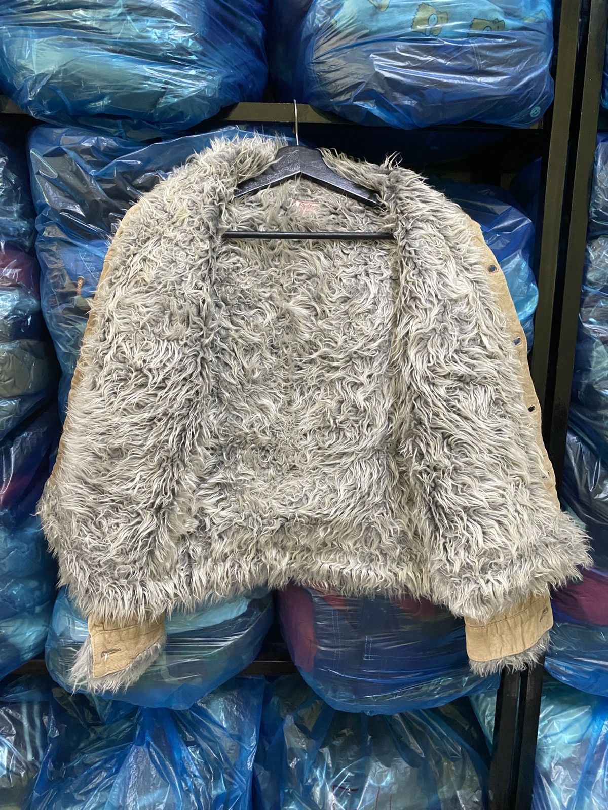 Levi's Vintage Redloop Faux Shearling Corduroy Sherpa Trucker Size M / US 6-8 / IT 42-44 - 9 Thumbnail